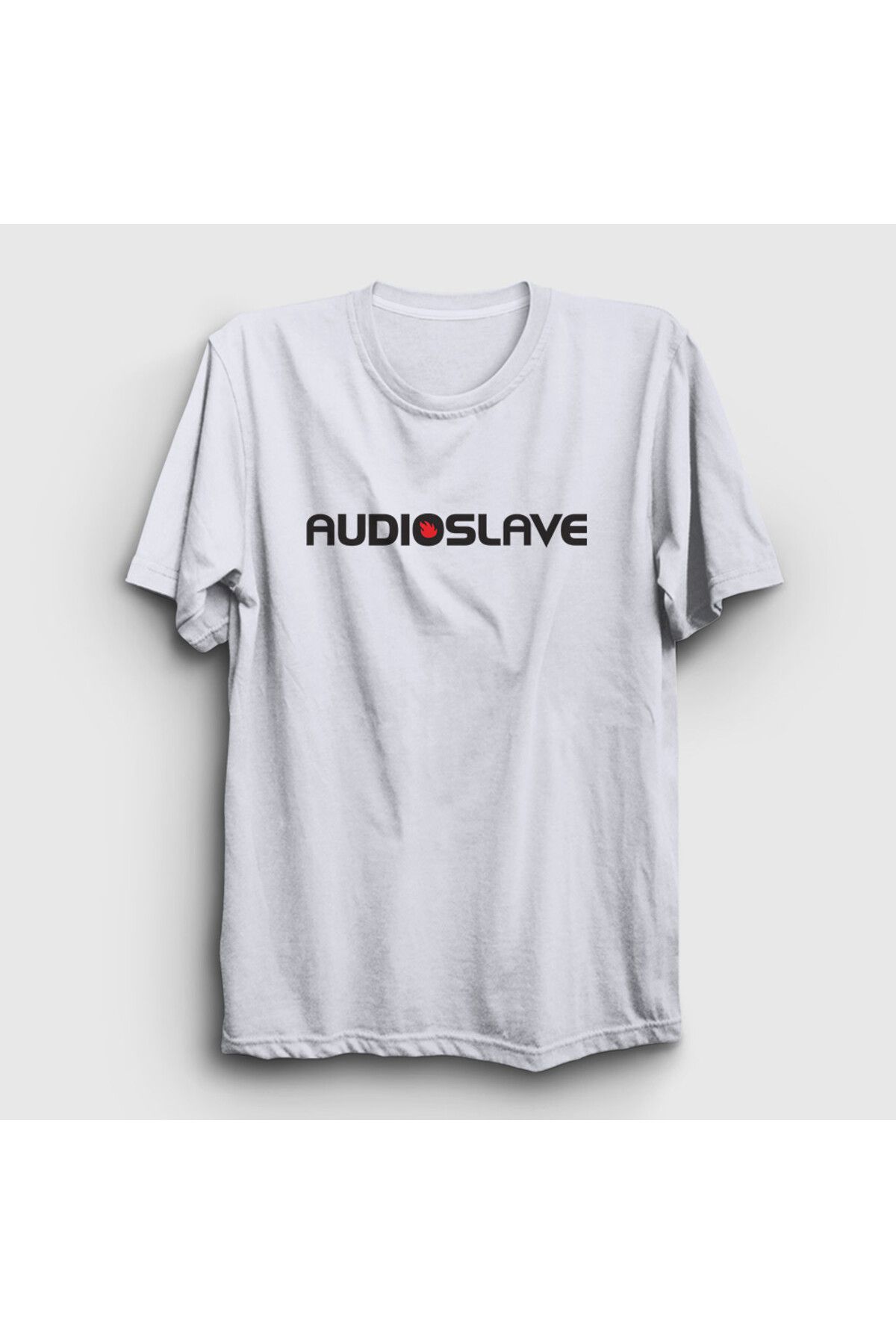 Presmono Unisex Beyaz Logo Rock Audioslave T-Shirt 544303tt