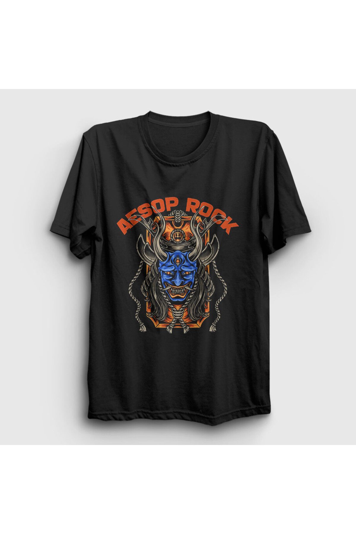 Presmono Unisex Siyah Oni Aesop Rock T-Shirt 544451tt