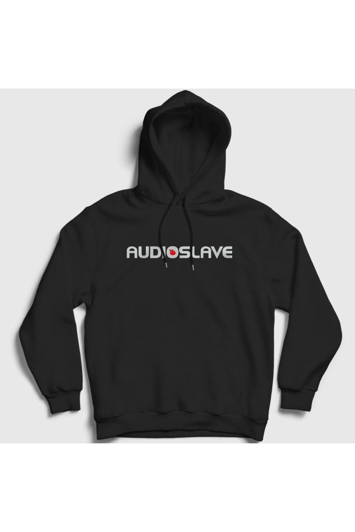 Presmono Unisex Siyah Logo Rock Audioslave Kapüşonlu Sweatshirt 544410tt