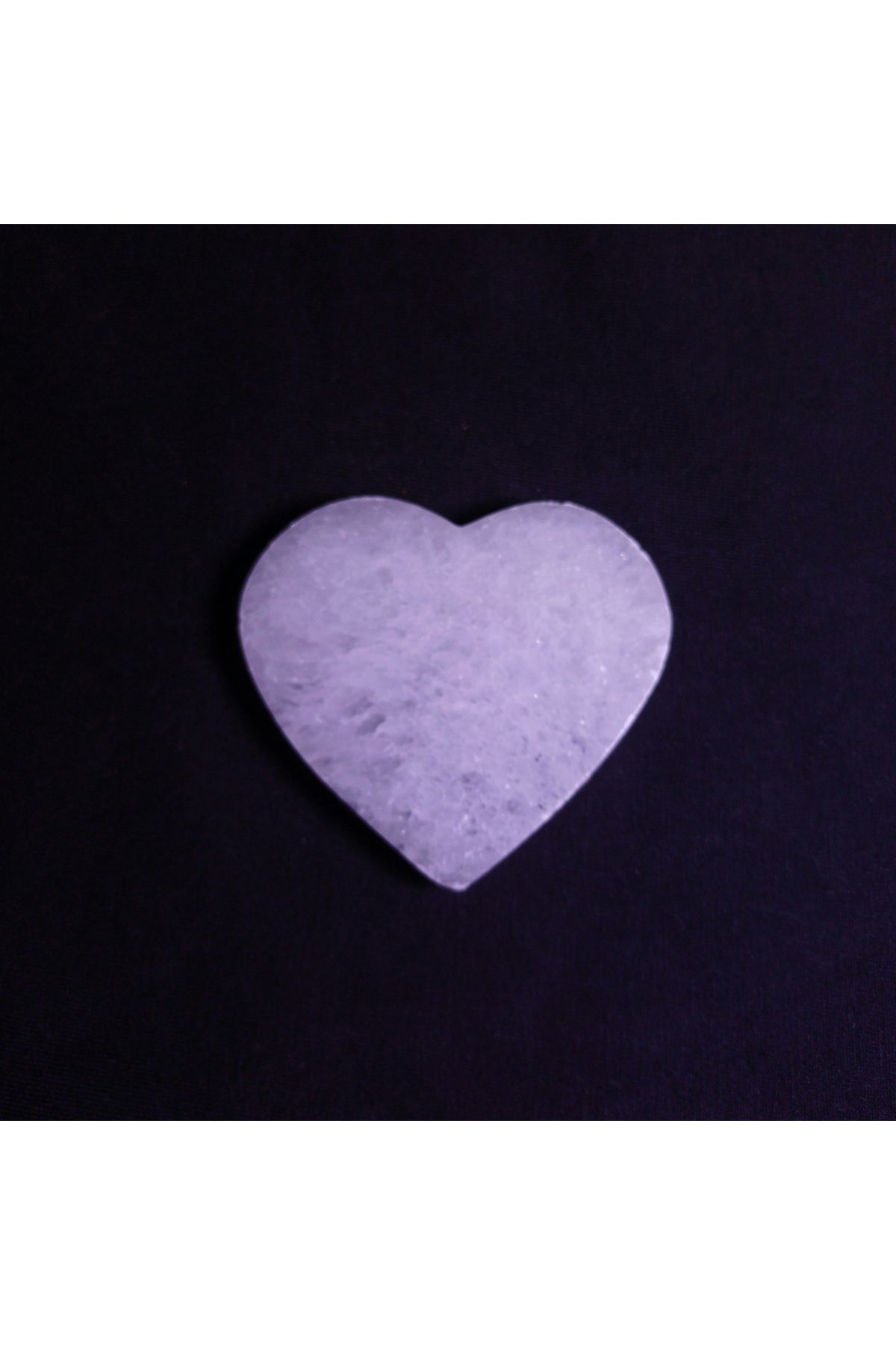 Amethyst Selenit Kalp Doğal Taş
