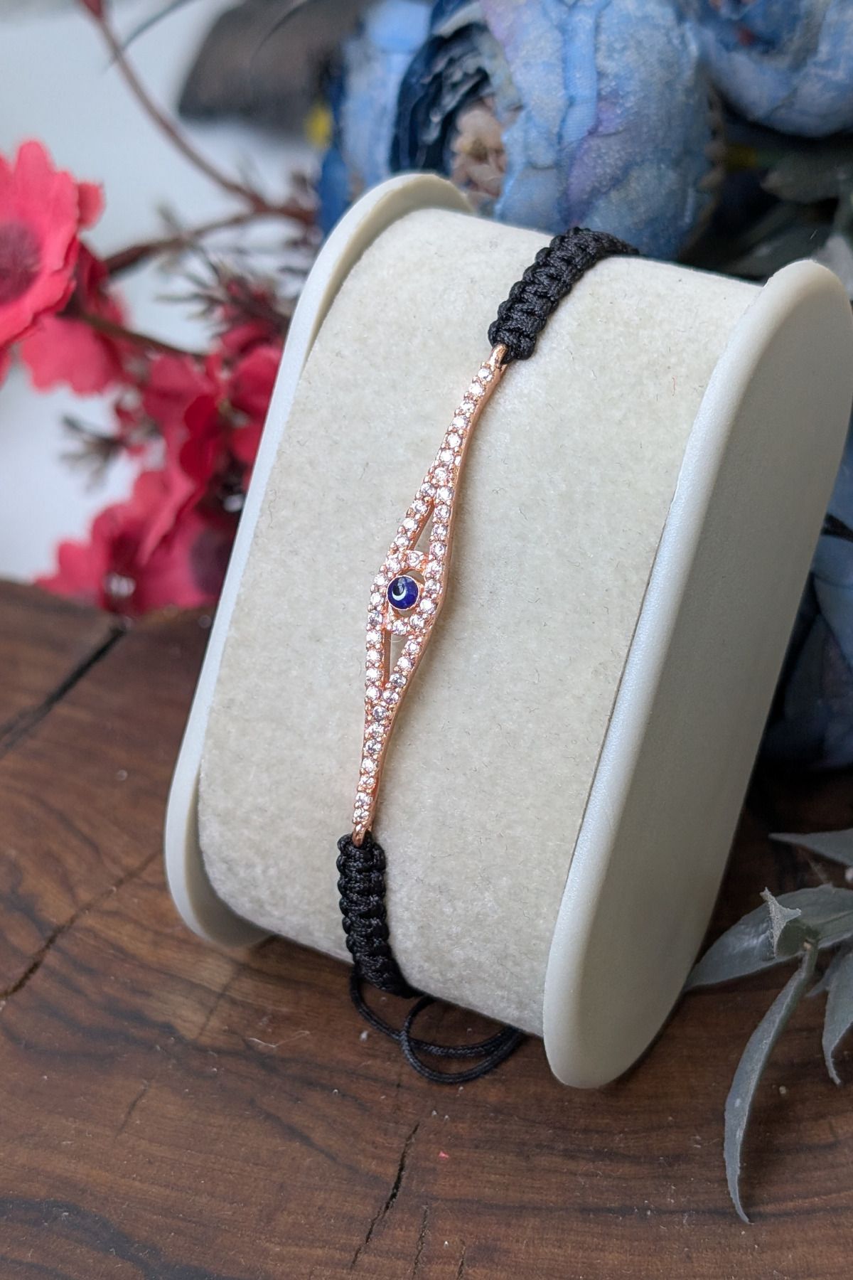 cheetah quality Zirkon Taşlı El Yapımı Makrome Ayarlanabilir Kadın Bileklik