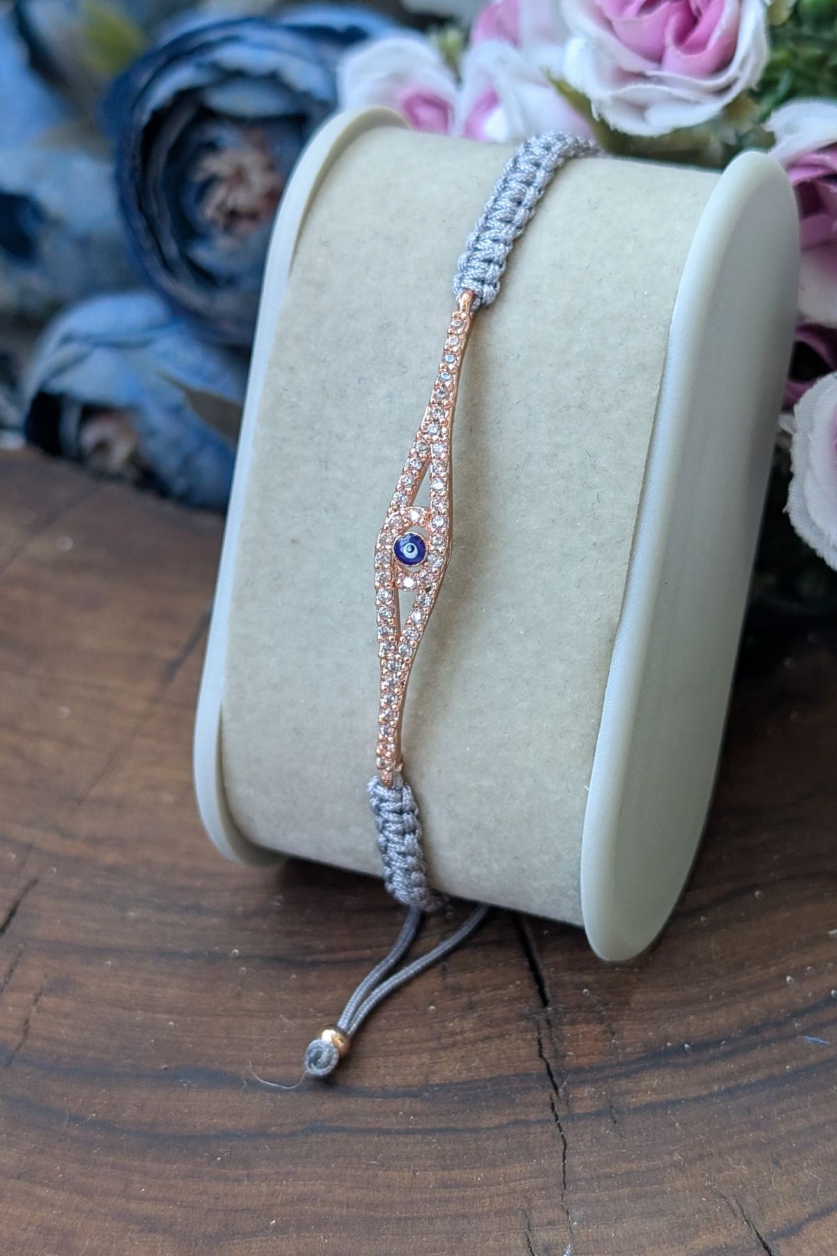 cheetah quality Zirkon Taşlı El Yapımı Makrome Ayarlanabilir Kadın Bileklik