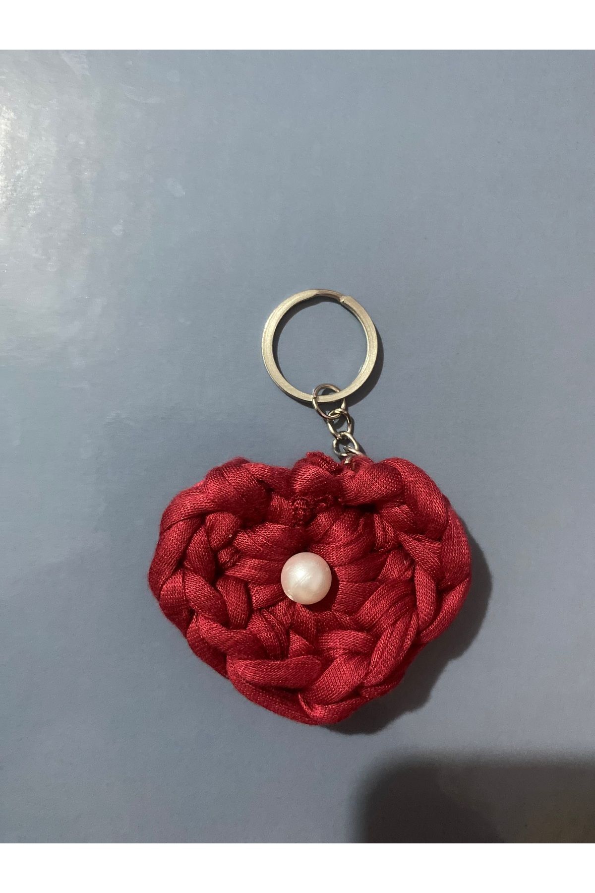 Lila1handmade Kalp Anahtarlık