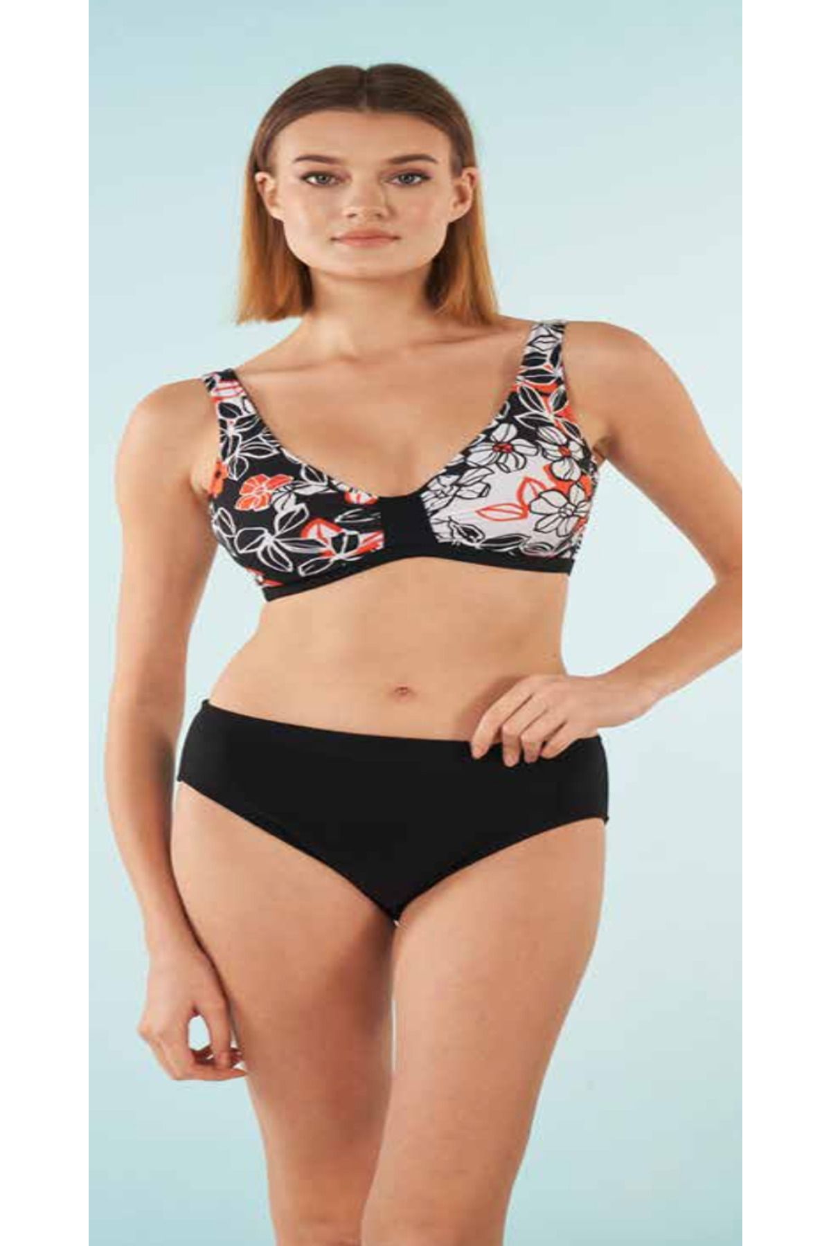 Fily İç Giyim ESTİVA V Kesim Kalın Askılı Bikini Takım