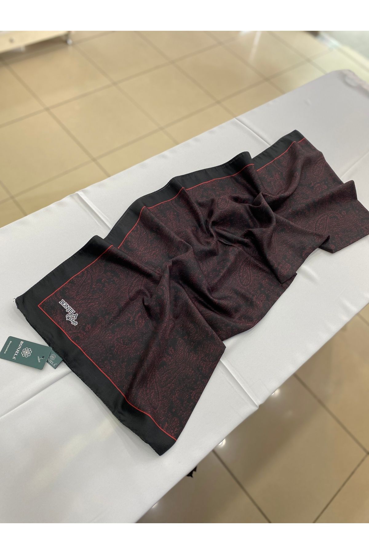 Bonjela Etnik Desen Pamuklu Soft Şal