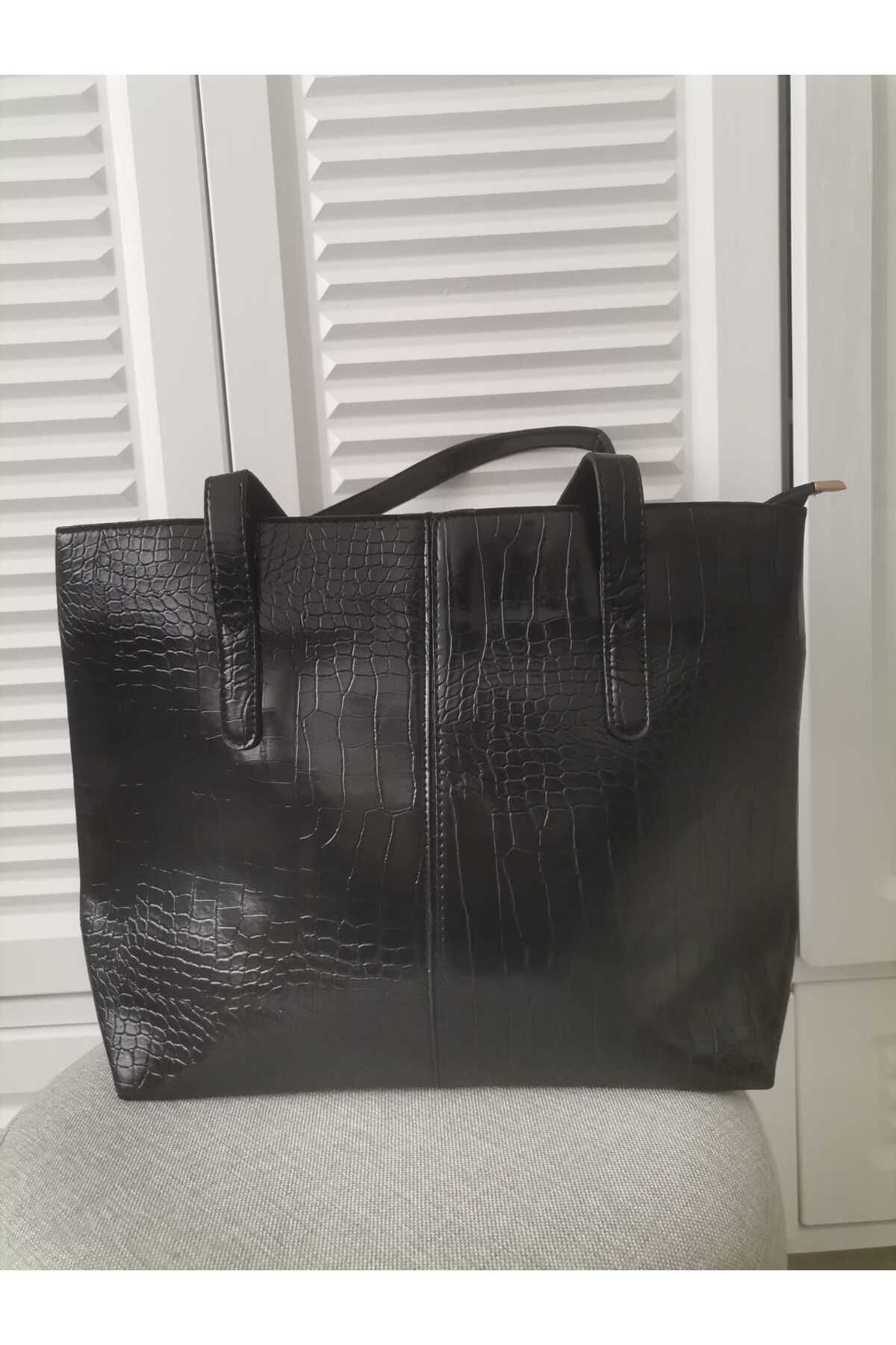 MAKROZA HOME Kadın şık baskı desenli omuz çantası