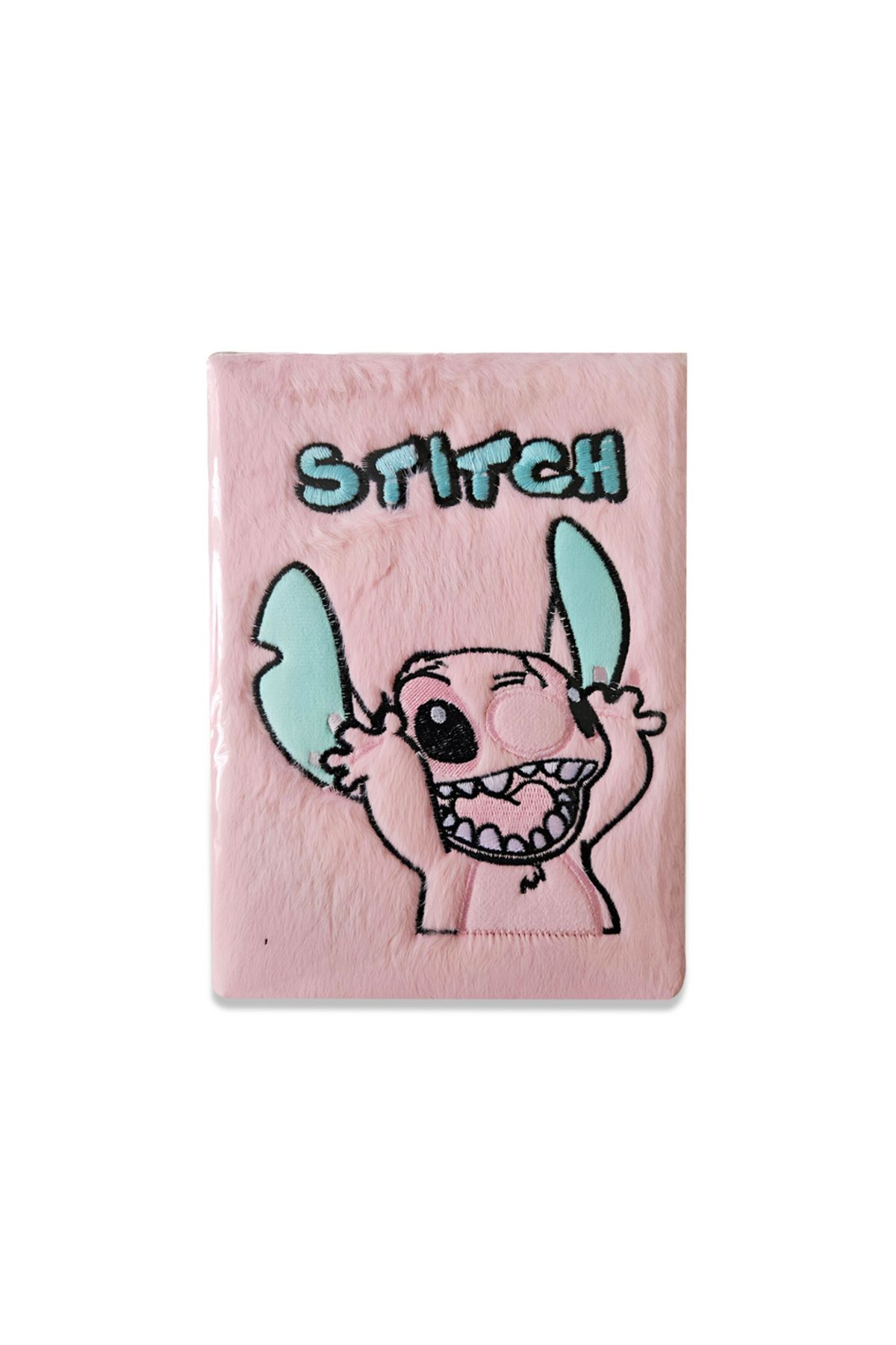 Fancy Space Stitch Pembe Peluş Defter 3D