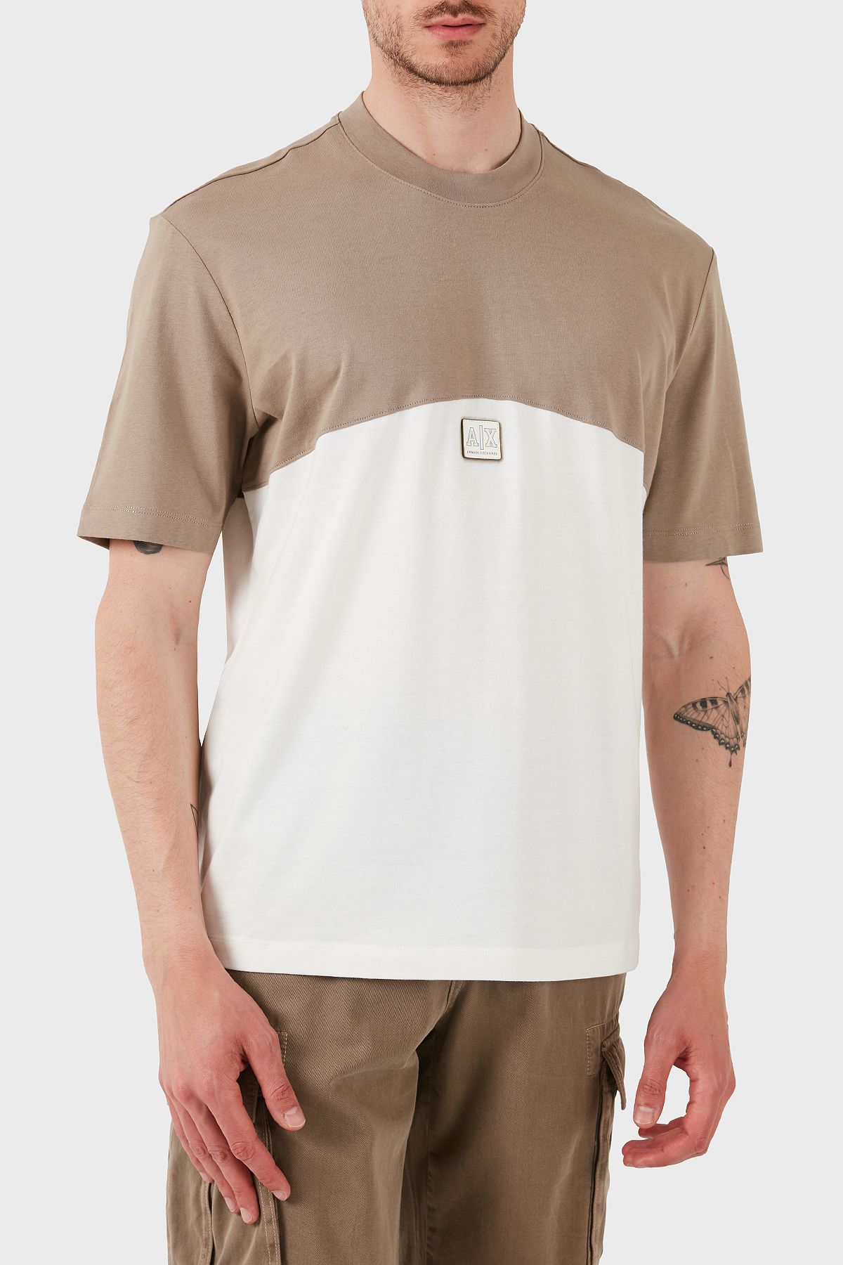 Armani Exchange Armani Exchage % 100 Pamuk Regular Fit Sıfır Yaka T Shirt Erkek T SHİRT XM000485 AF10362 M6062