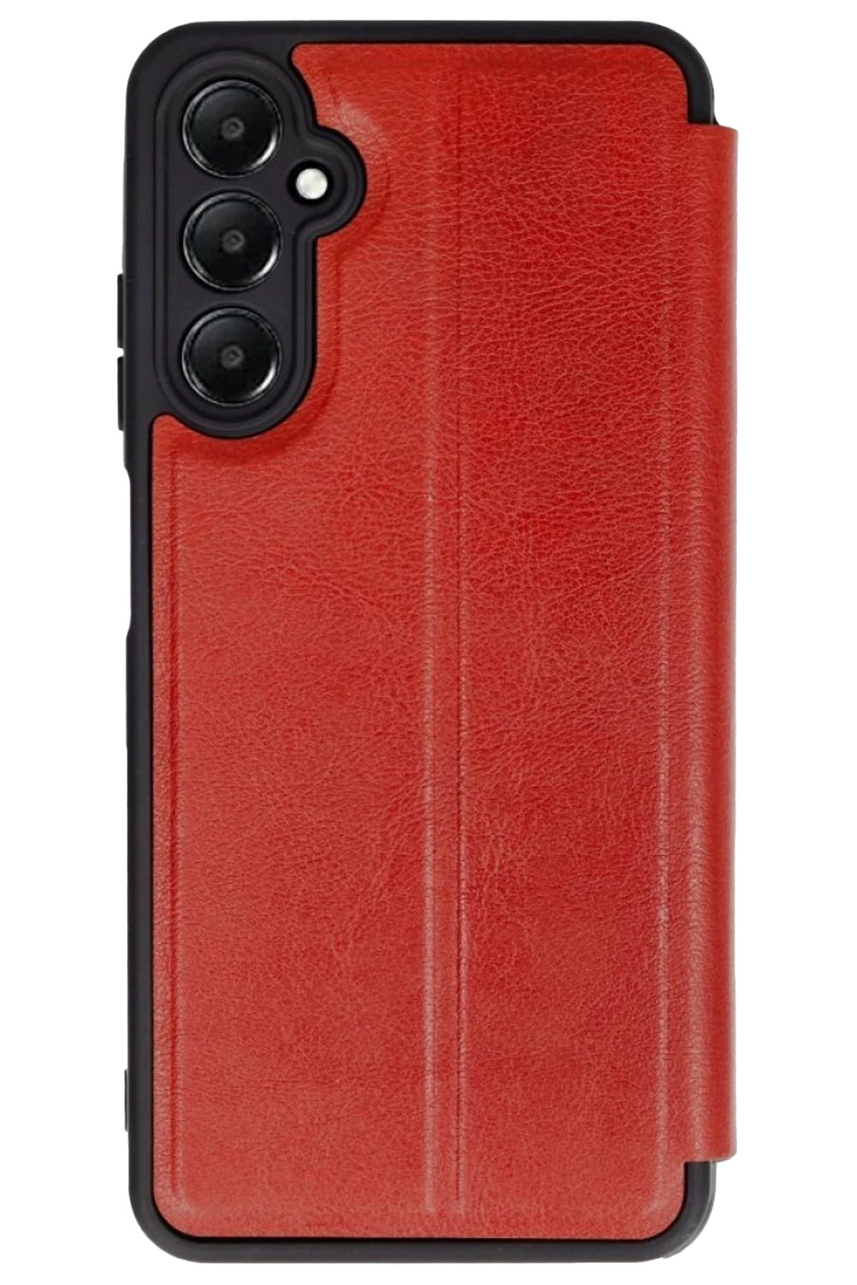 NewFace Samsung Galaxy A56 Kılıf Flip Cover - Kırmızı MRAYD