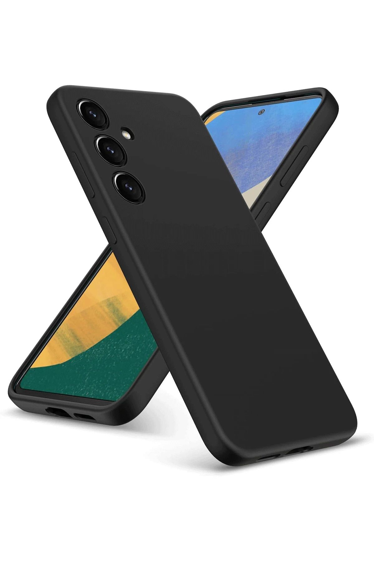 NewFace Galaxy A36 uyumlu  Kılıf Nano içi Kadife Silikon - Siyah MRAYD