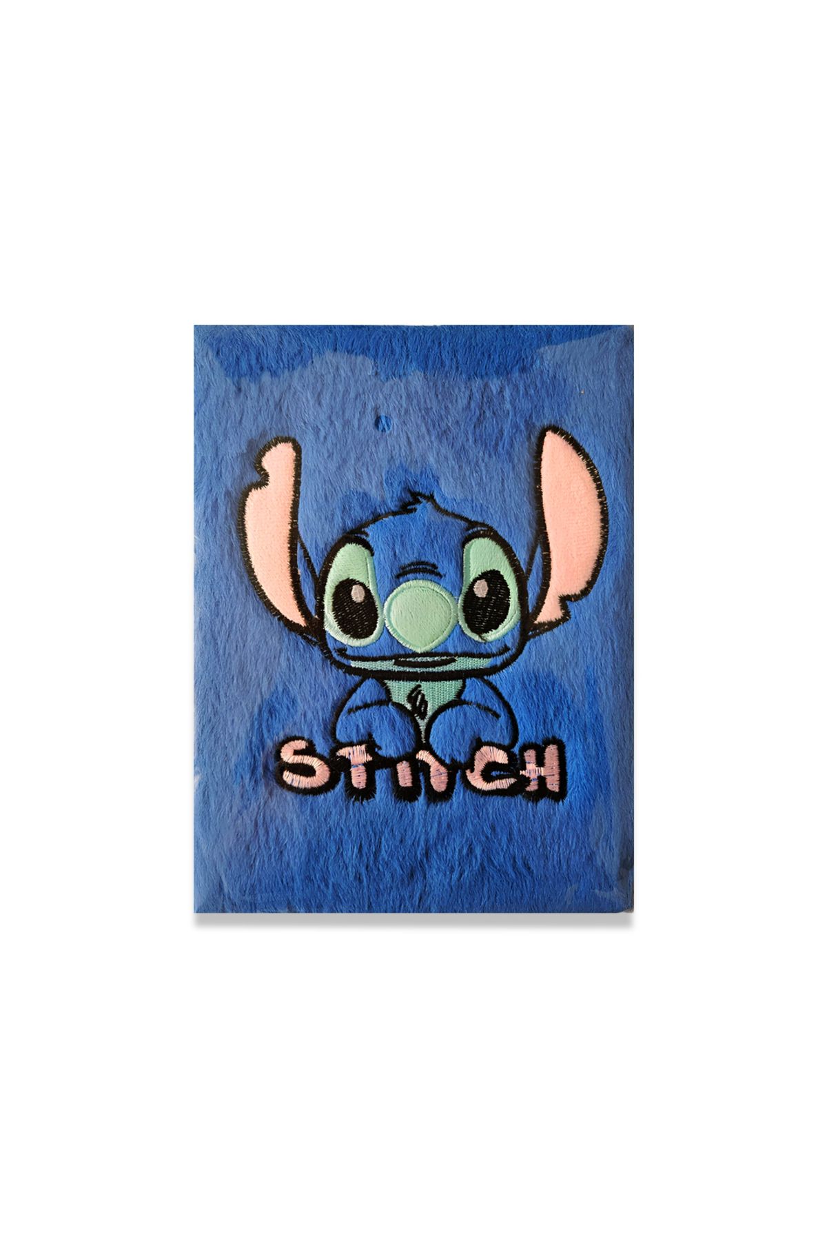 Fancy Space Stitch 3D Lacivert Peluş Defter