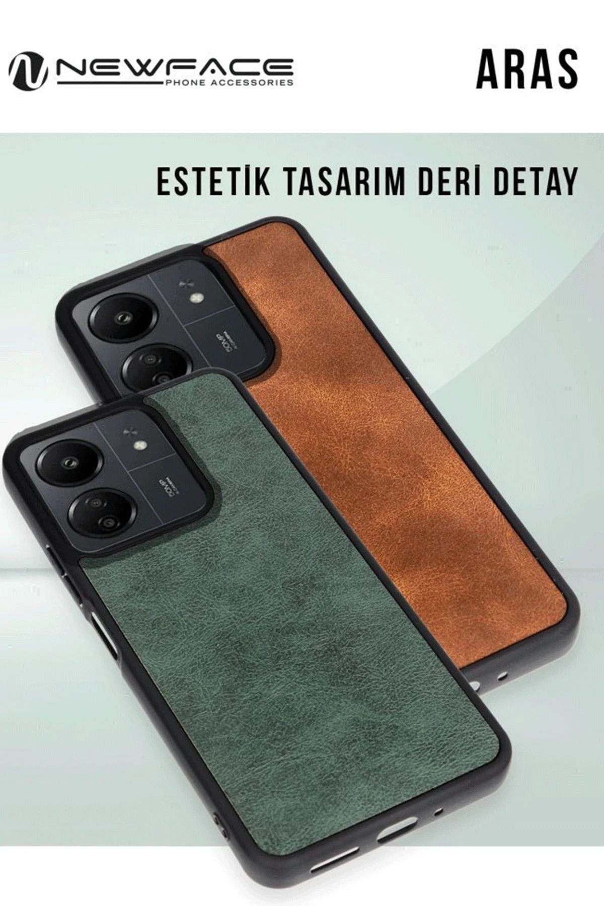 NewFace Samsung Galaxy A26 Kılıf Aras Deri Kapak - Taba GLSTD