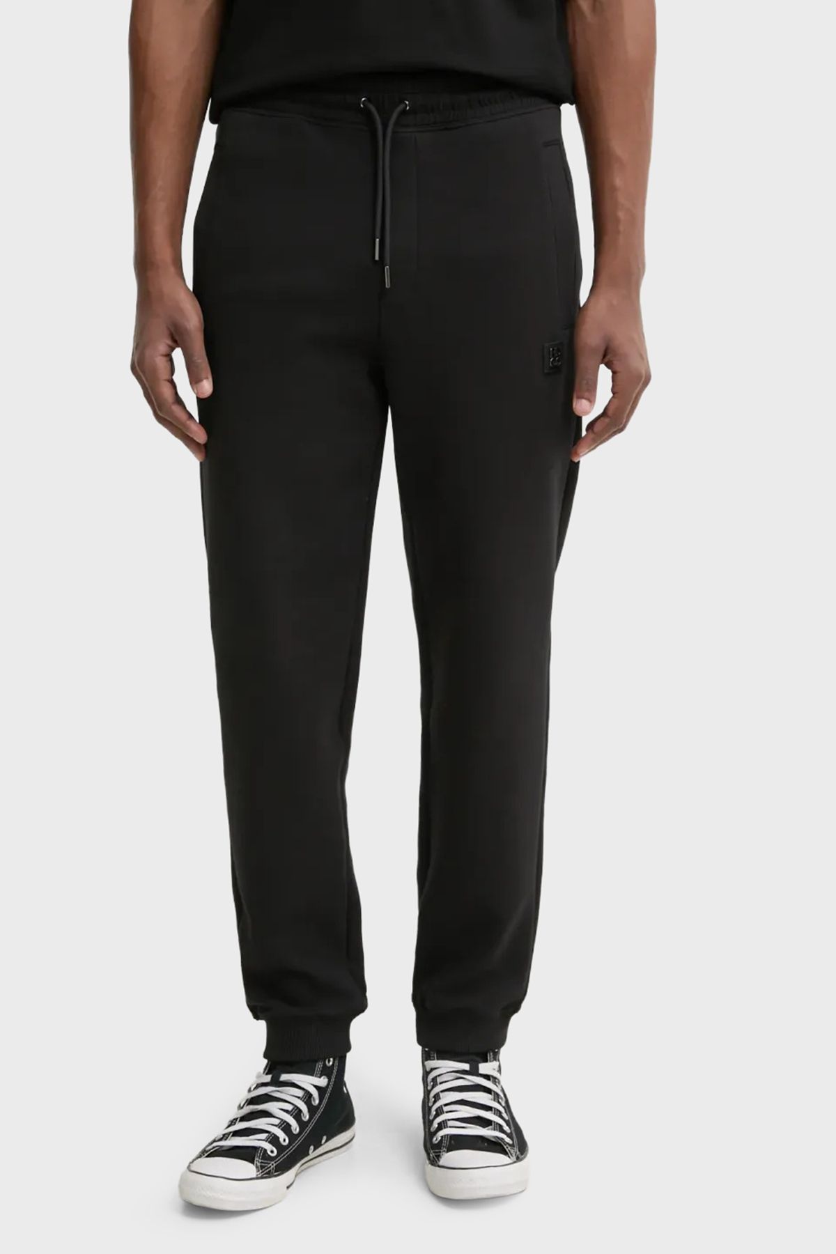 HUGO Logolu Streç Pamuklu Relaxed Fit Normal Bel Jogger Pantolon Erkek PANTOLON 50533695 001