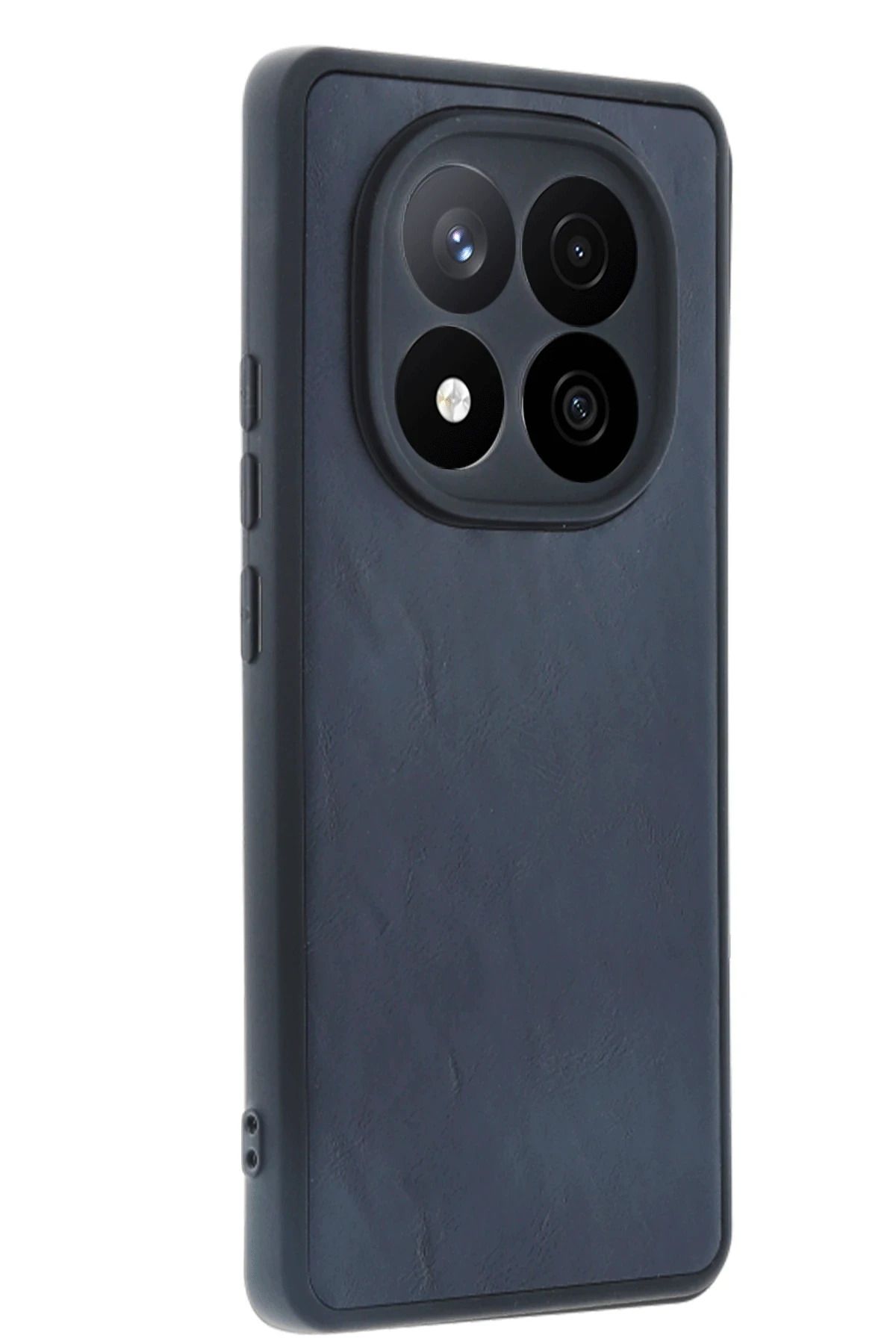 NewFace Xiaomi Redmi Note 14 Pro 5G Kılıf Aras Deri Kapak - Lacivert MRAYD