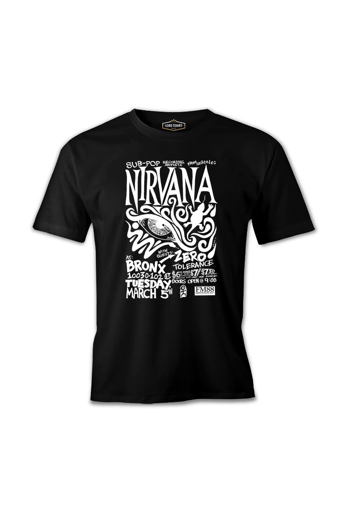 Lord T-Shirt Nirvana - Bronx Siyah Erkek Tshirt