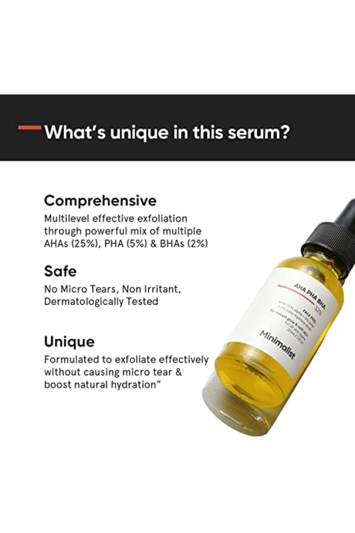 Minimalist-AHA 25% + PHA 5% + BHA 2% Peeling Solution for Glowing Skin, Smooth Texture & Pore Cleansing | Weeke 5