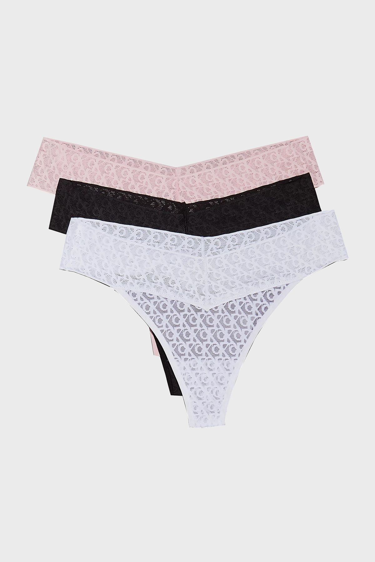 Calvin Klein Düşük Bel Tanga 3 Pack Külot LV00QD5304W5T KÜLOT LV00QD5304 W5T