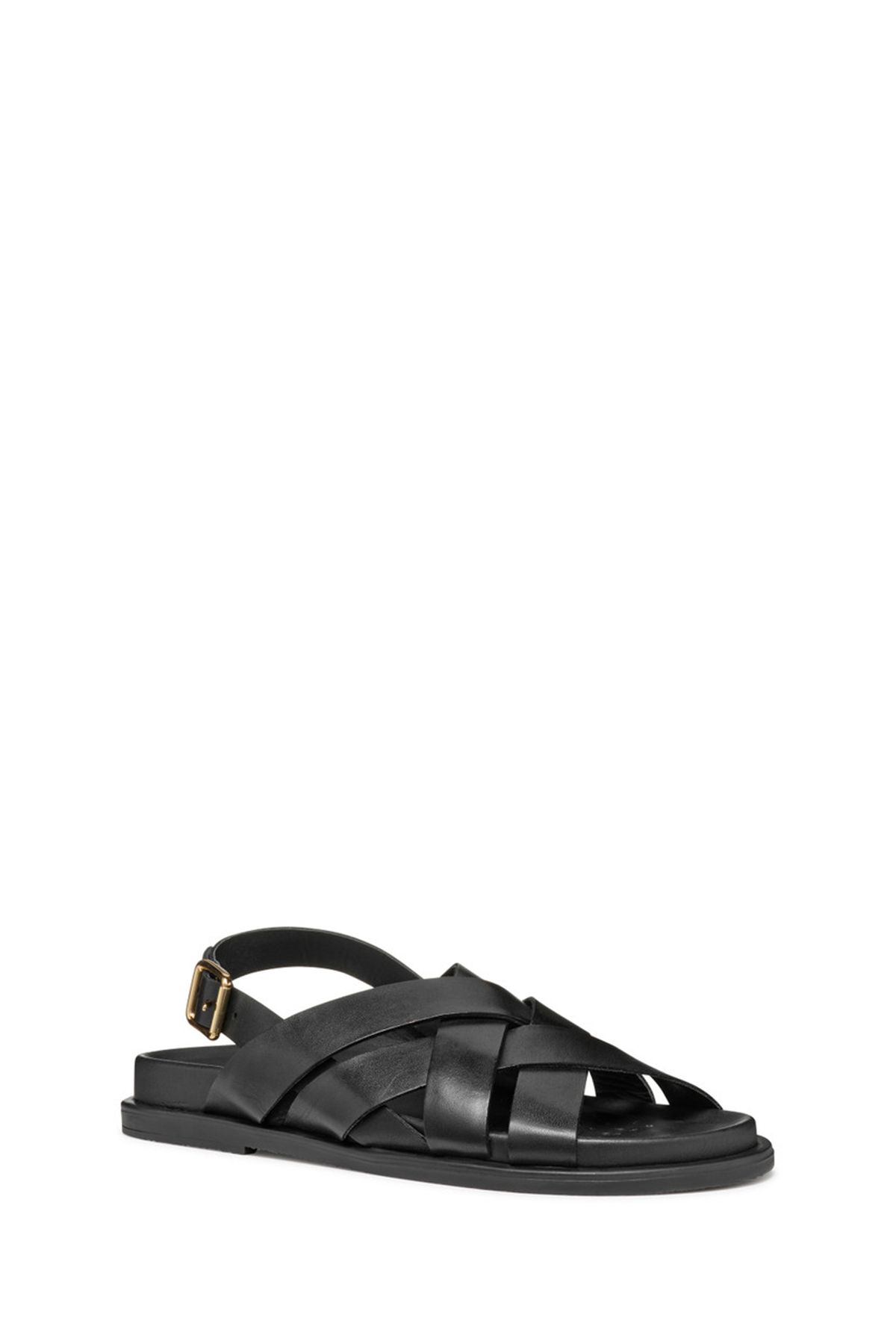 صندل زنانه سیاه D ADELASH A SMO.LEA SANDAL چرمی D55YWA00043C999999 Geox
