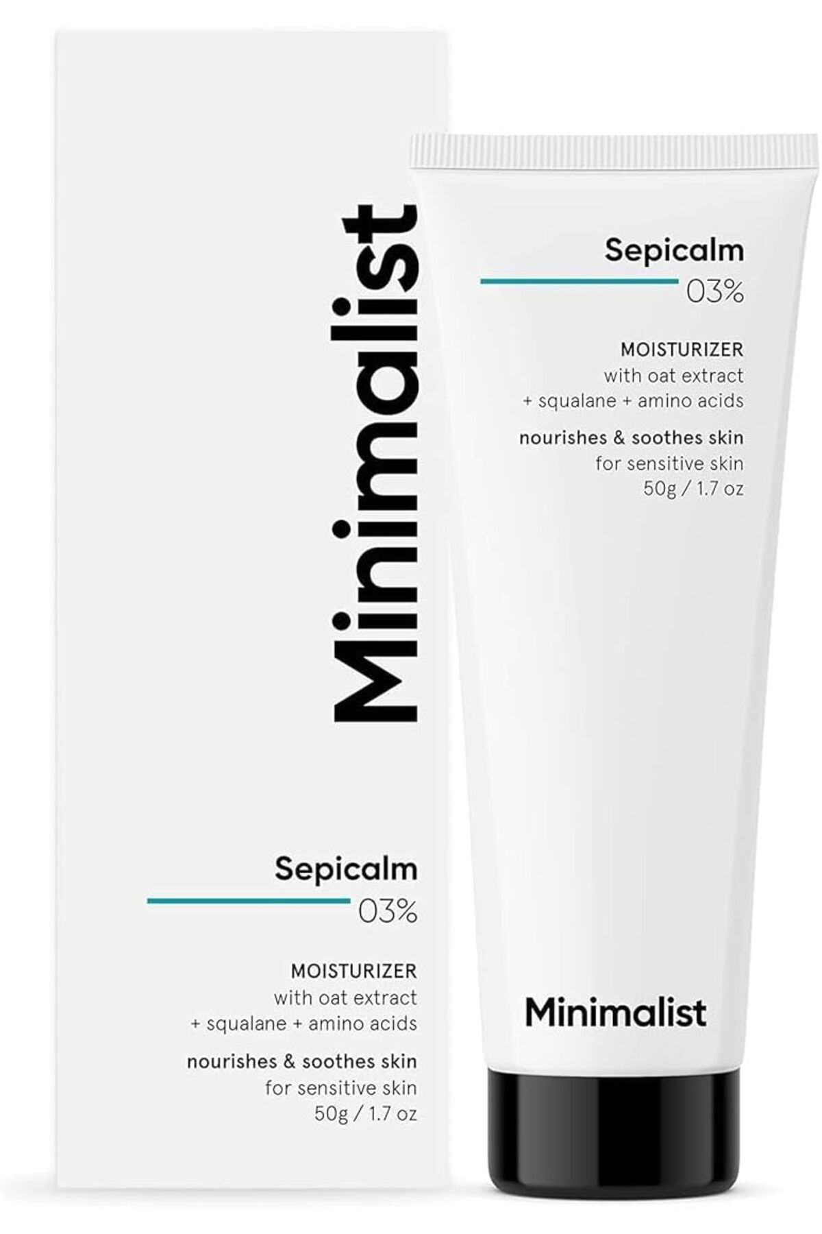 Minimalist-3% Sepicalm With Oats Face Moisturizer Cream for Sensitive Skin | Lightweight | Calming | Reduces Re 1