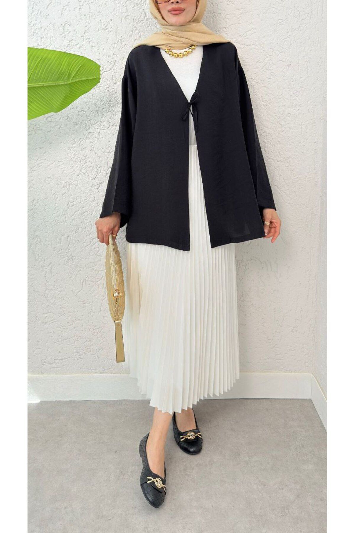 Castivo Fashion Tokyo Bağcıklı Kimono Ceket