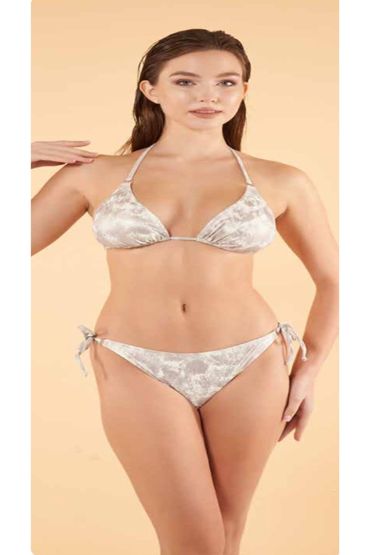 Fily İç Giyim ESTİVA Bağlamalı Üçgen Parlak Bikini Takım