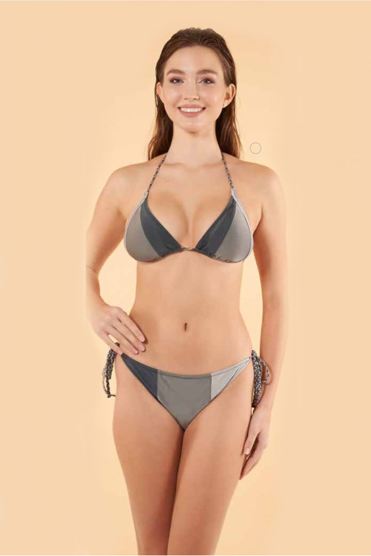Fily İç Giyim ESTİVA Boyundan Bağlamalı Çift Renk Bikini Takım