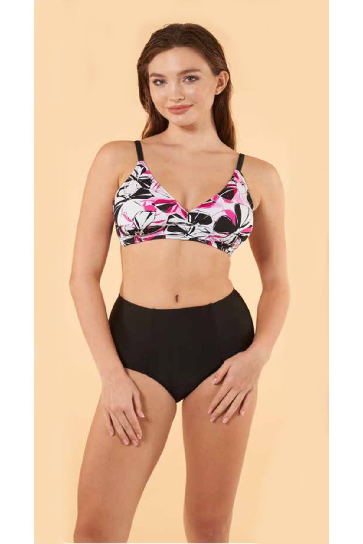 Fily İç Giyim ESTİVA Çift Renk Bato Slip Bikini Takım
