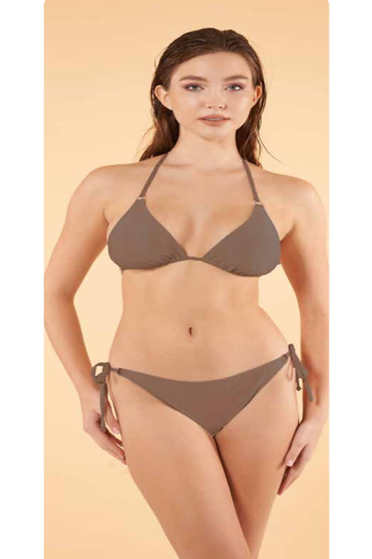 Fily İç Giyim ESTİVA Bağlamalı Üçgen Parlak Bikini Takım