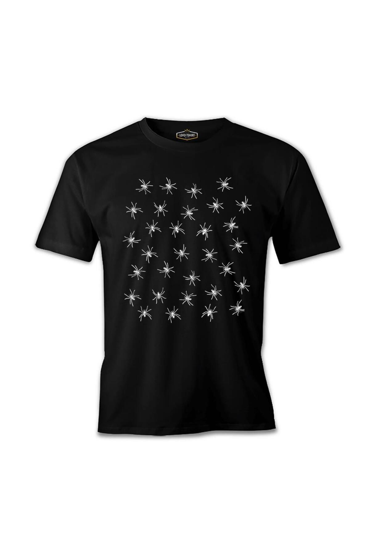 Lord T-Shirt Cadılar Bayramı - Örümcek Siyah Erkek Tshirt