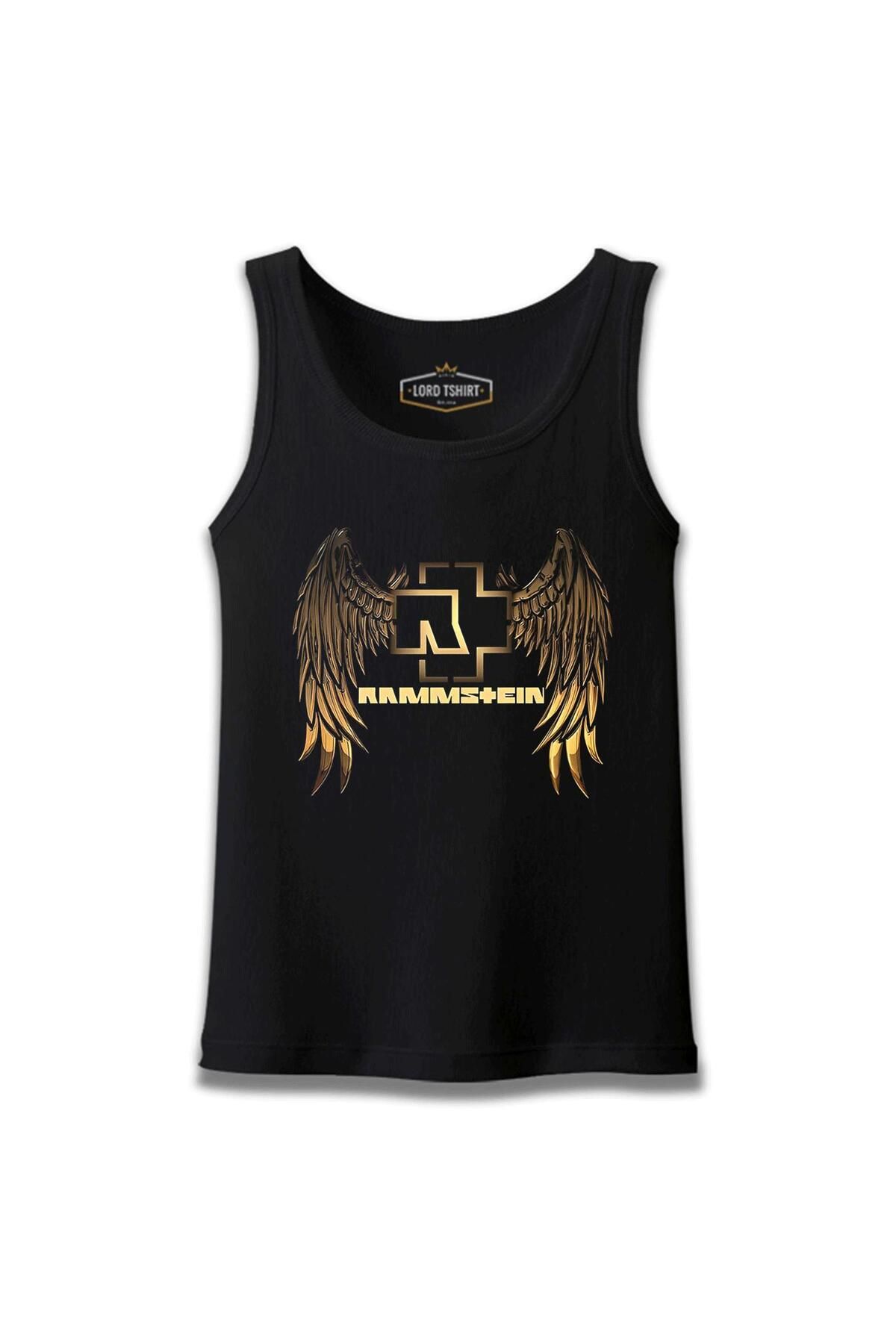 Lord T-Shirt Rammstein - Golden Wings Siyah Erkek Atlet