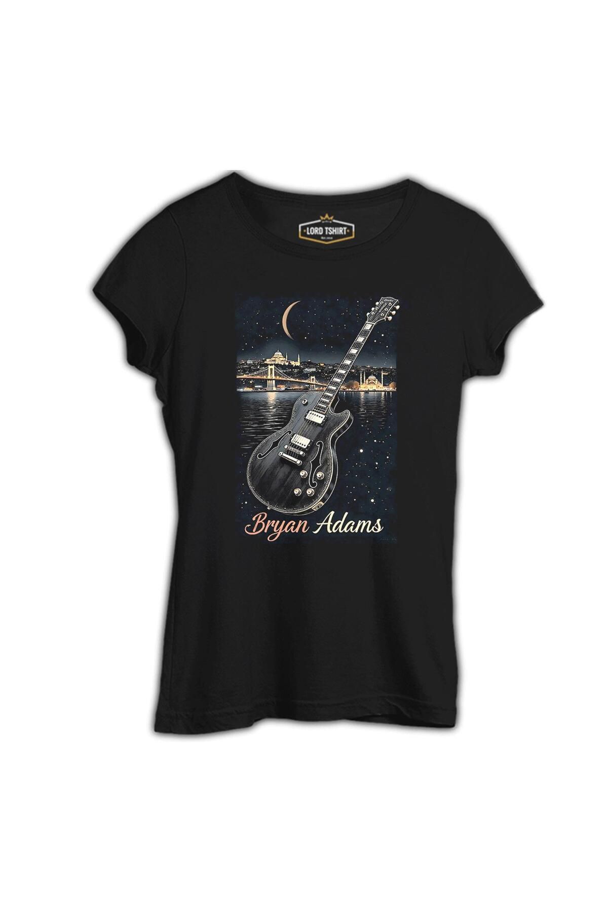 Lord T-Shirt Bryan Adams - Gitar İstanbul Siyah Tshirt