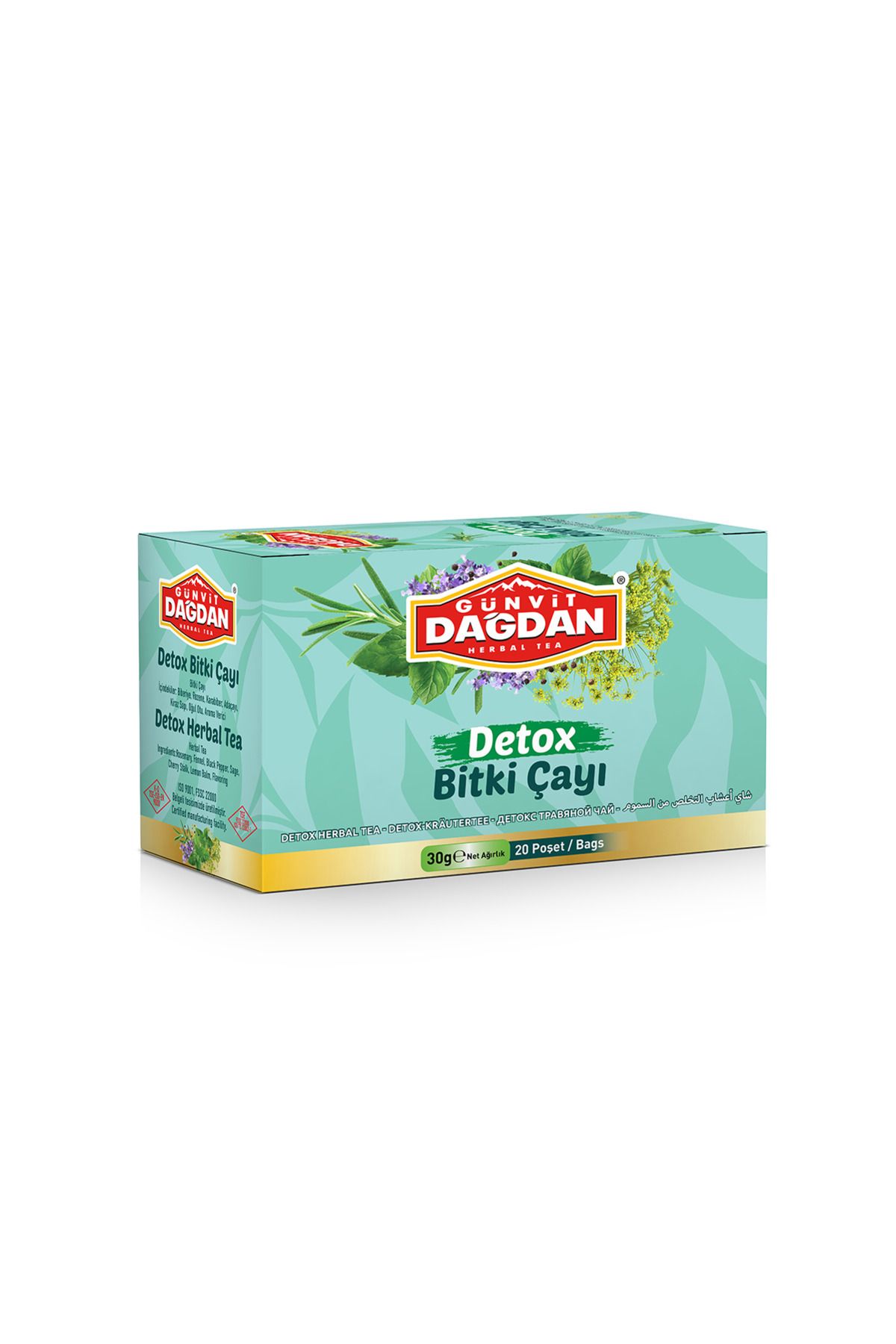GÜNVİT DAĞDAN Detox Bitki Çayı Bardak Poşet 20’li