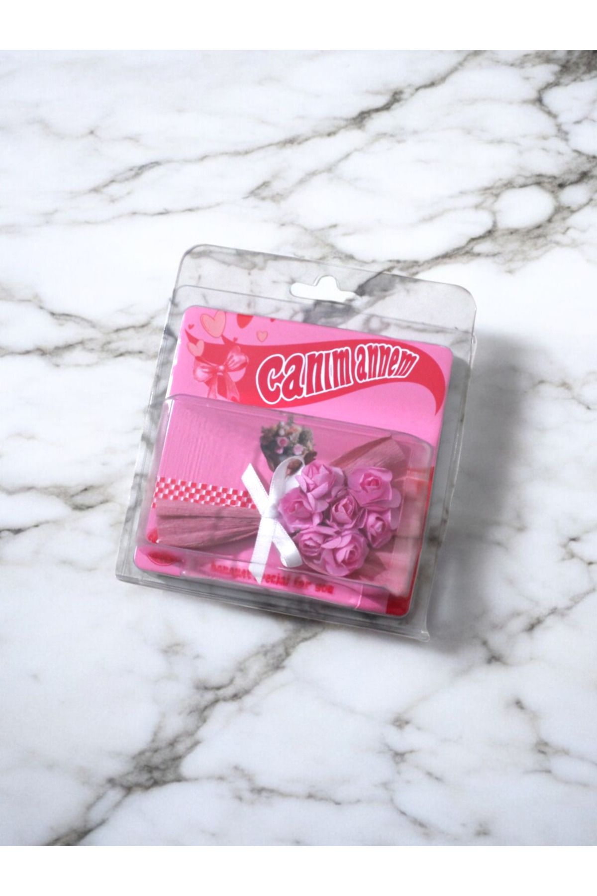 Gorgeous Hot Flowers Canım Annem Temalı Pembe Çiçek Buketi Özel Tasarım Koleksiyonluk Aksesuar