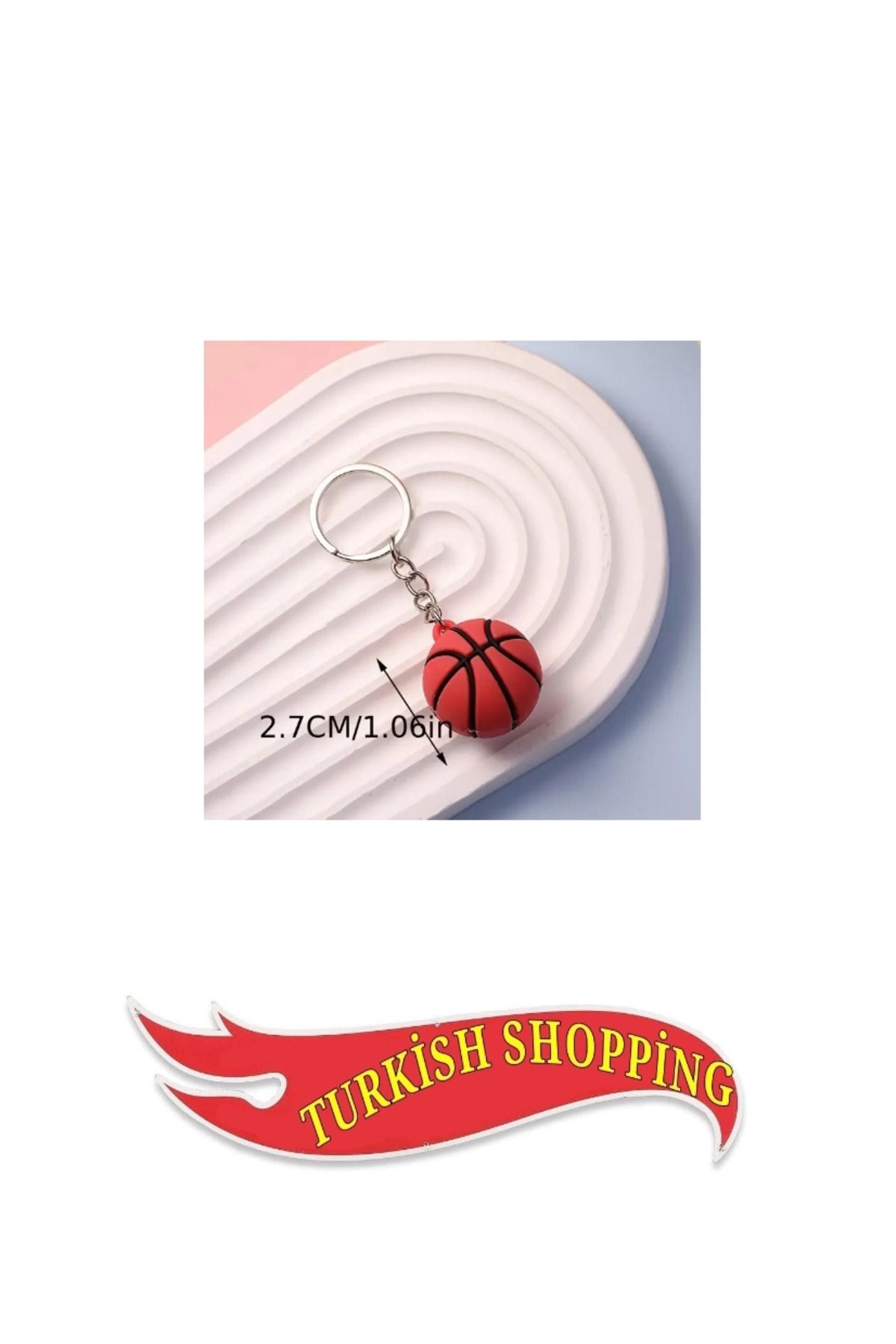 shop Yaratıcı Similasyon Basketbol Topu Anahtarlık PVC Yumuşak Kauçuk