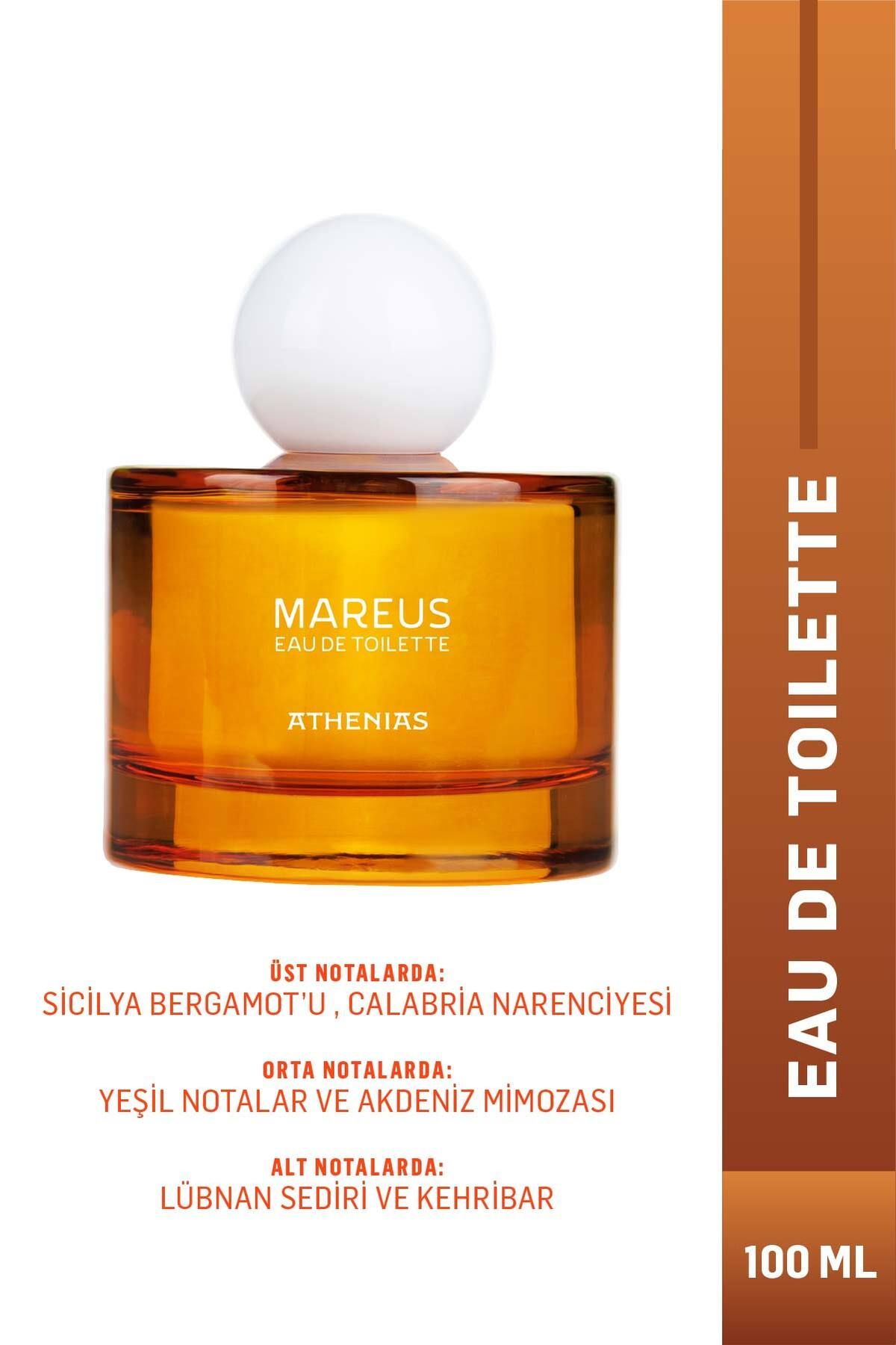 Athenias Mareus EDT Kadın Parfümü | Akdeniz Ülkelerinin Özgün Esans Notaları + Uzun Süre Kalıcılık