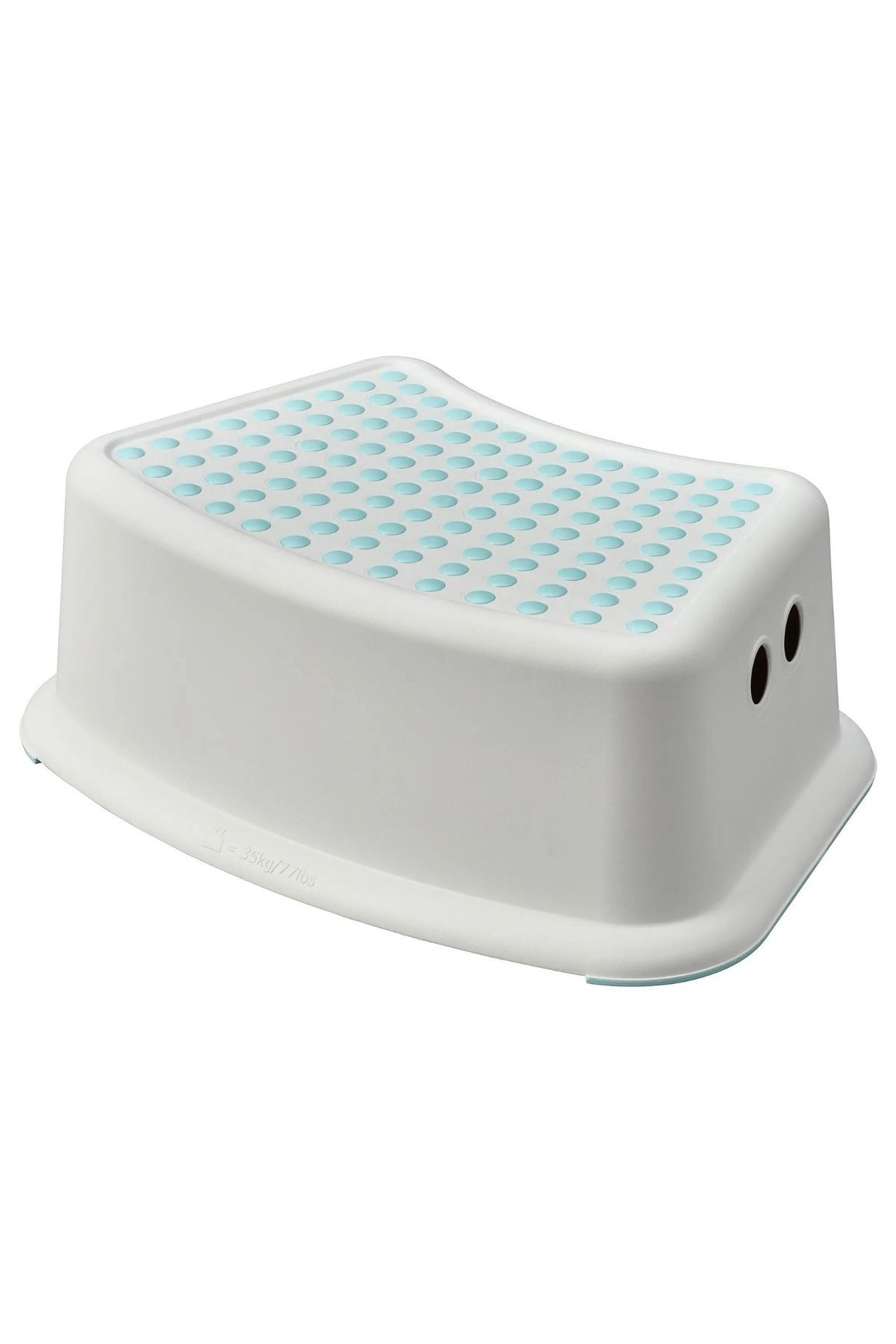 IKEA NEMOSTORE IKEA LOCKIG lazımlık, turkuaz +FÖRSIKTIG çocuk basamağı, beyaz-turkuaz, 37x13 cm
