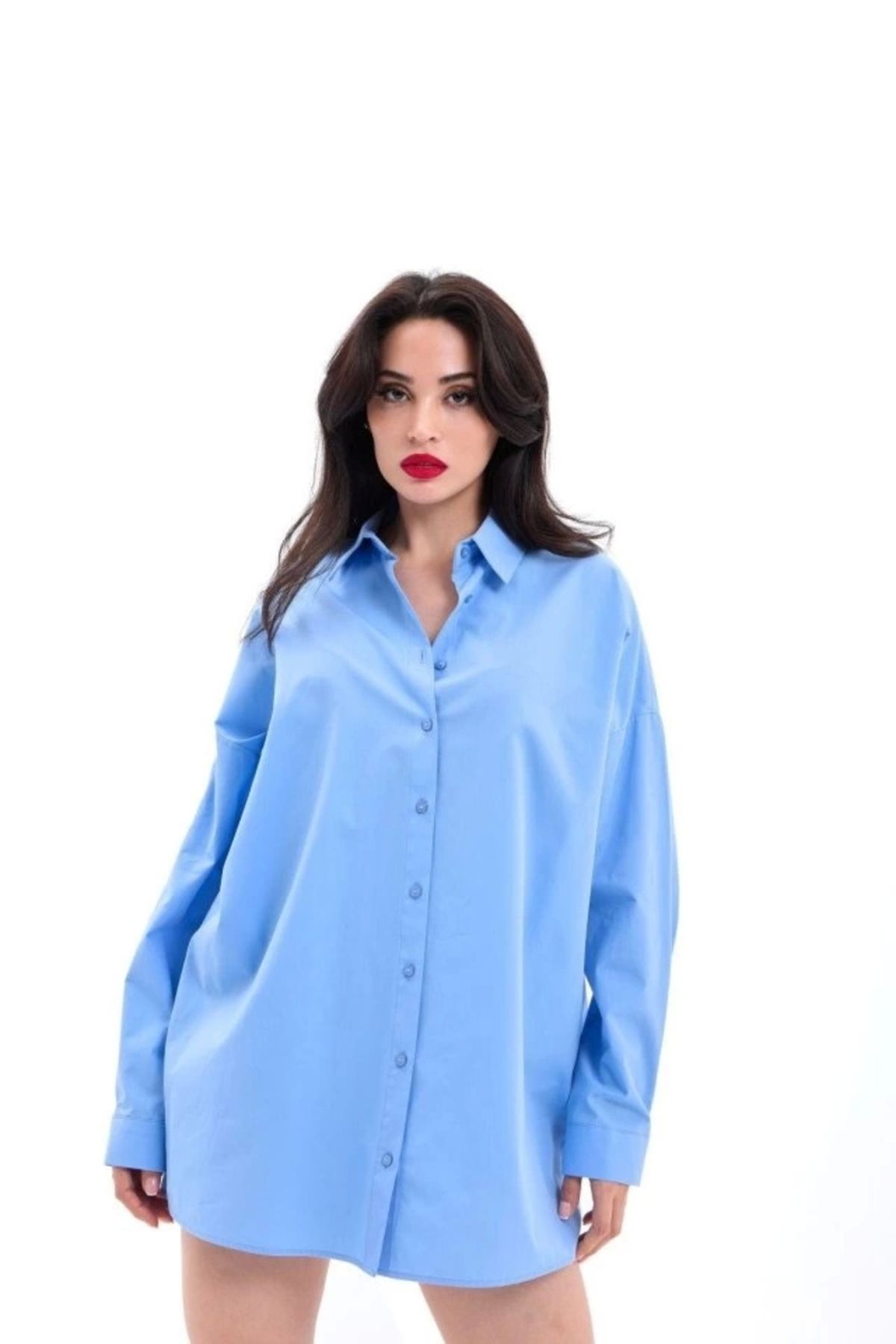 Butik 7448 GÖMLEK-KOYU MAVİ