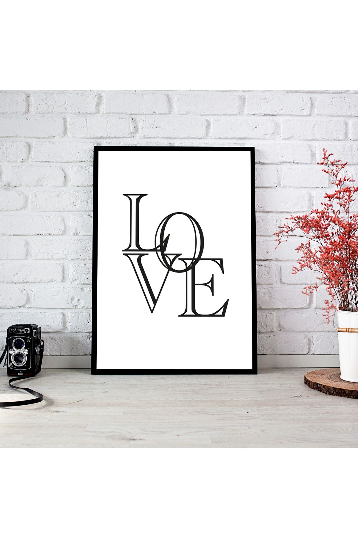 woodsia Çerçeve Görünümlü Çerçevesiz MDF Poster Tablo MDF_TEK1124