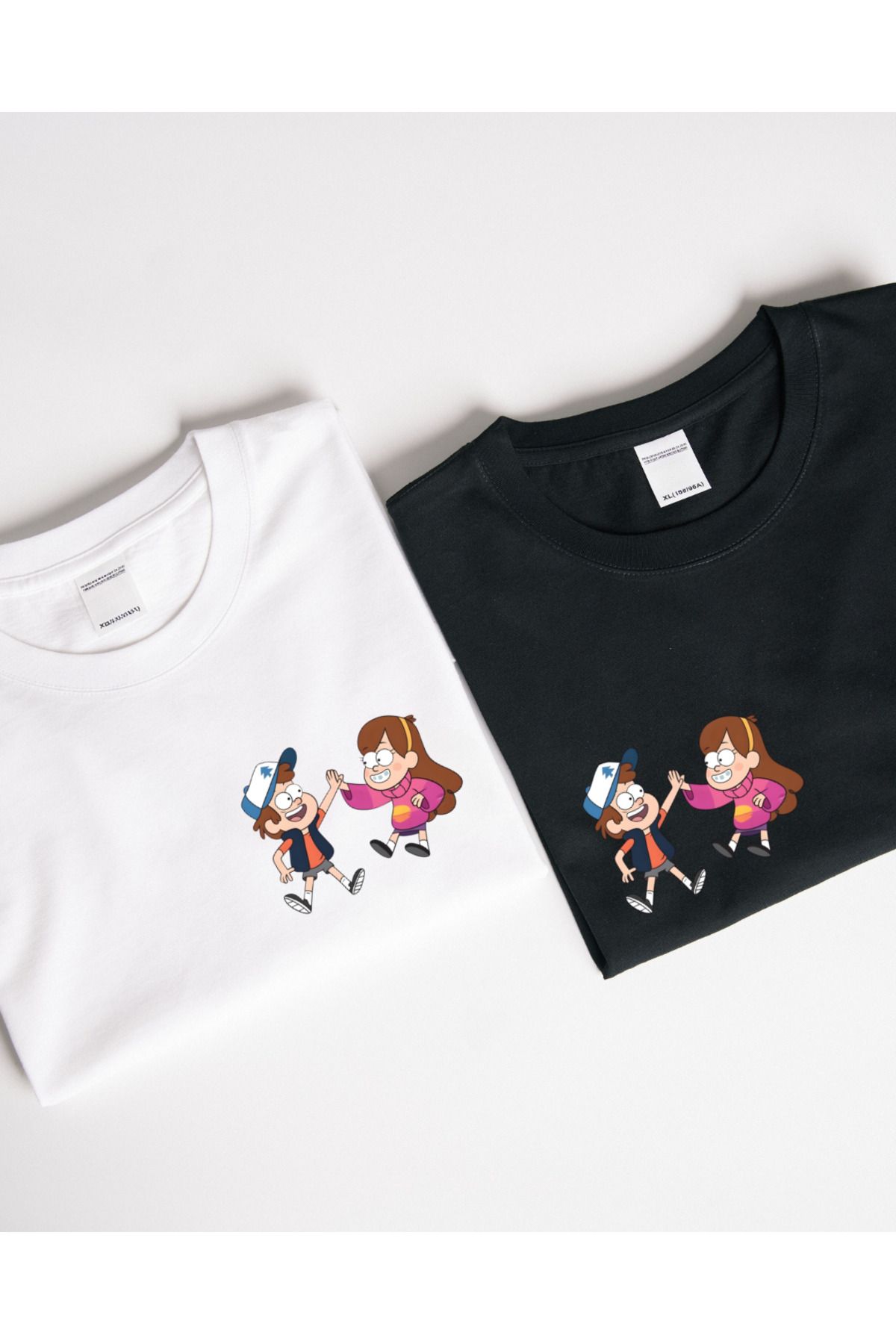 Ebiidesign Mabel ve Dipper Tasarımlı Baskılı T-Shirt