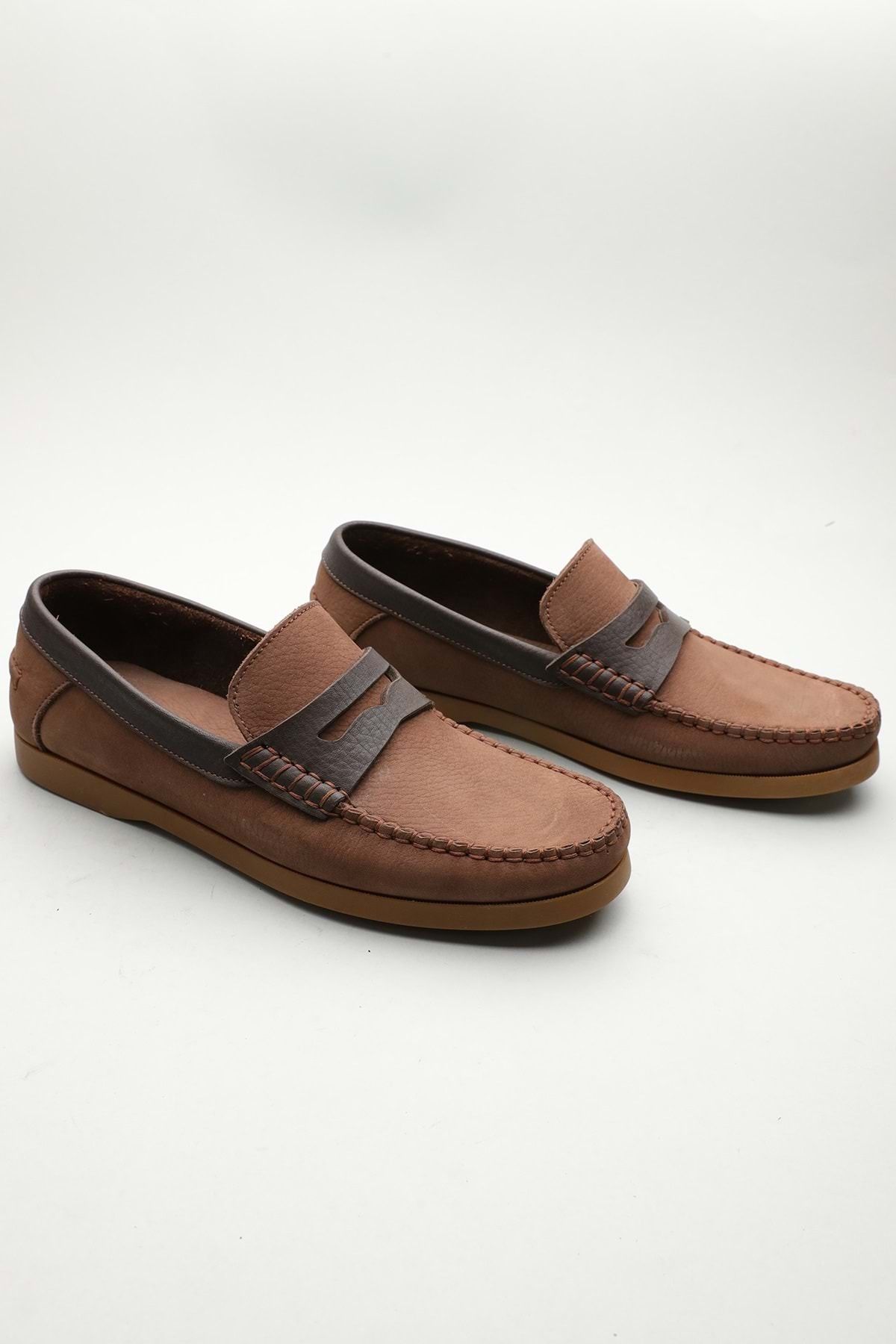Gondol Erkek Hakiki Deri Klasik Loafer Kahverengi 41 Ttx.601193