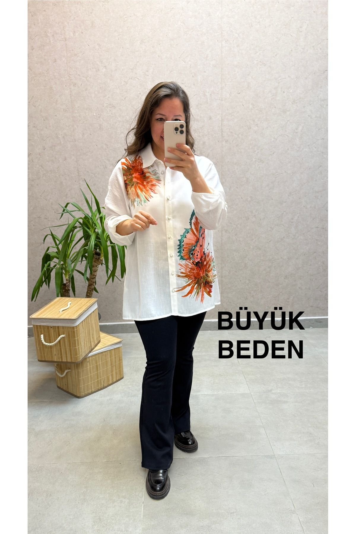 FLAŞ BÜYÜK BEDEN GÖMLEK