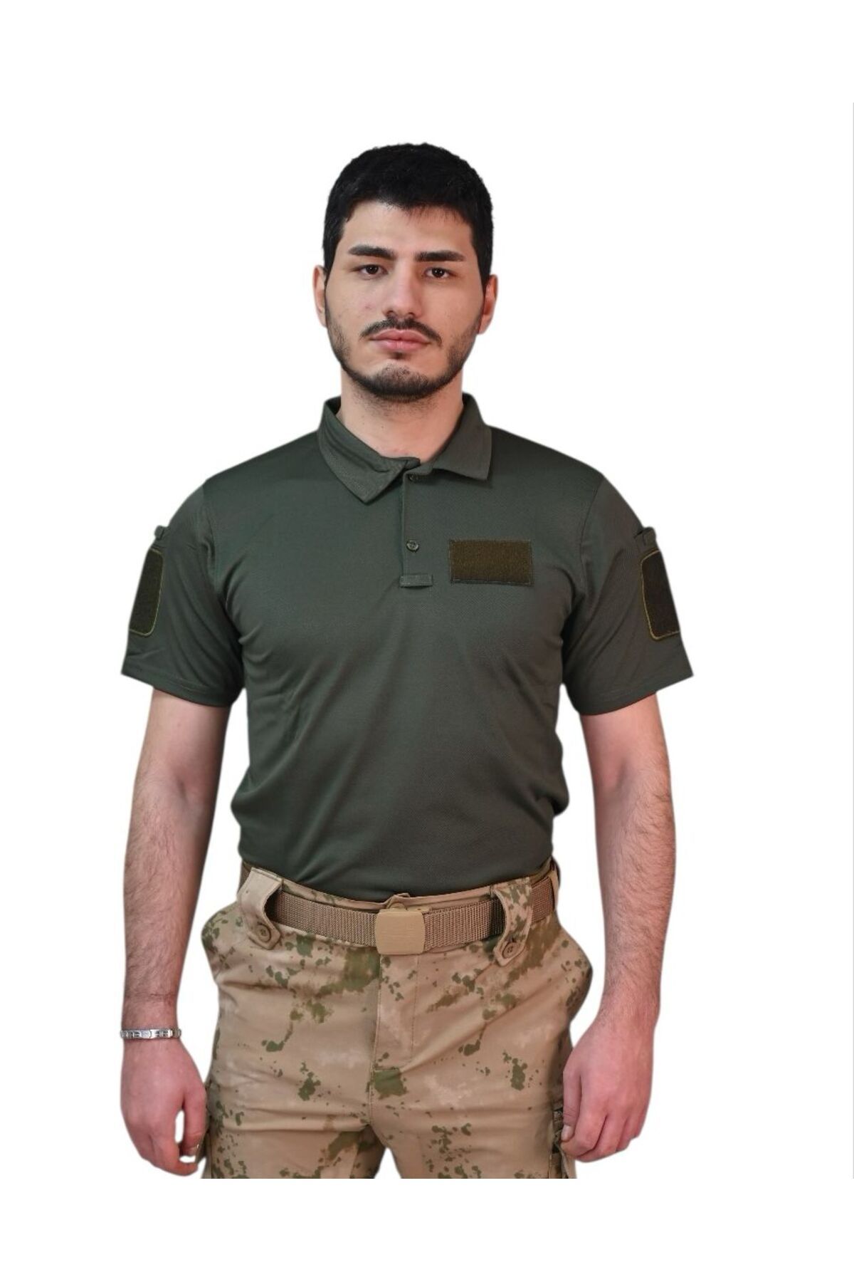 Mude TAKTİKAL TİŞÖRT YAKALI HAKİ