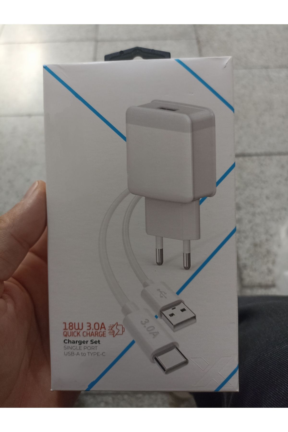 Store Type-c usb 3.0A 18 watt Quıck Hızlı Ev Şarjı