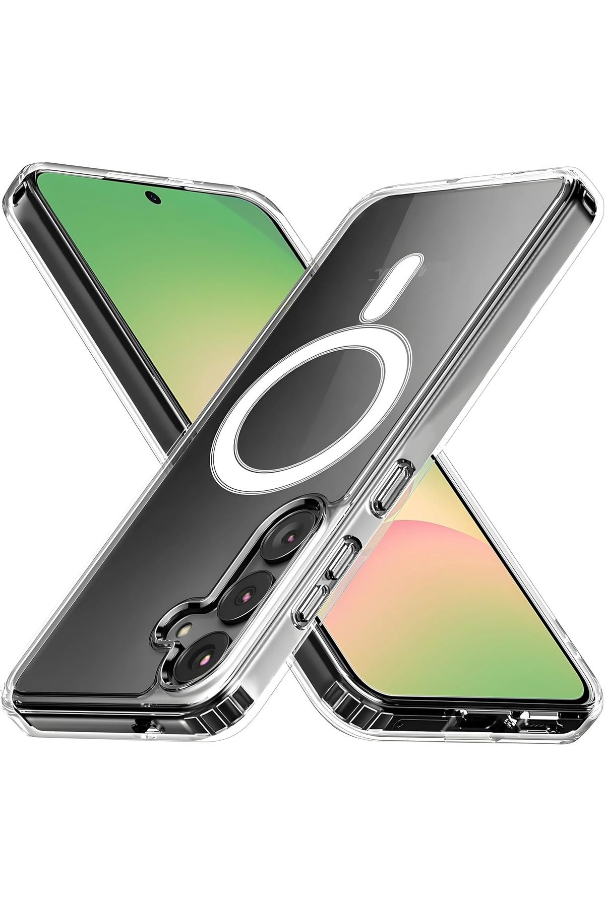 EVAX (MAGSAFE) Samsung Galaxy A56 Uyumlu MagSafe Wireless Özellikli Şeffaf Kılıf