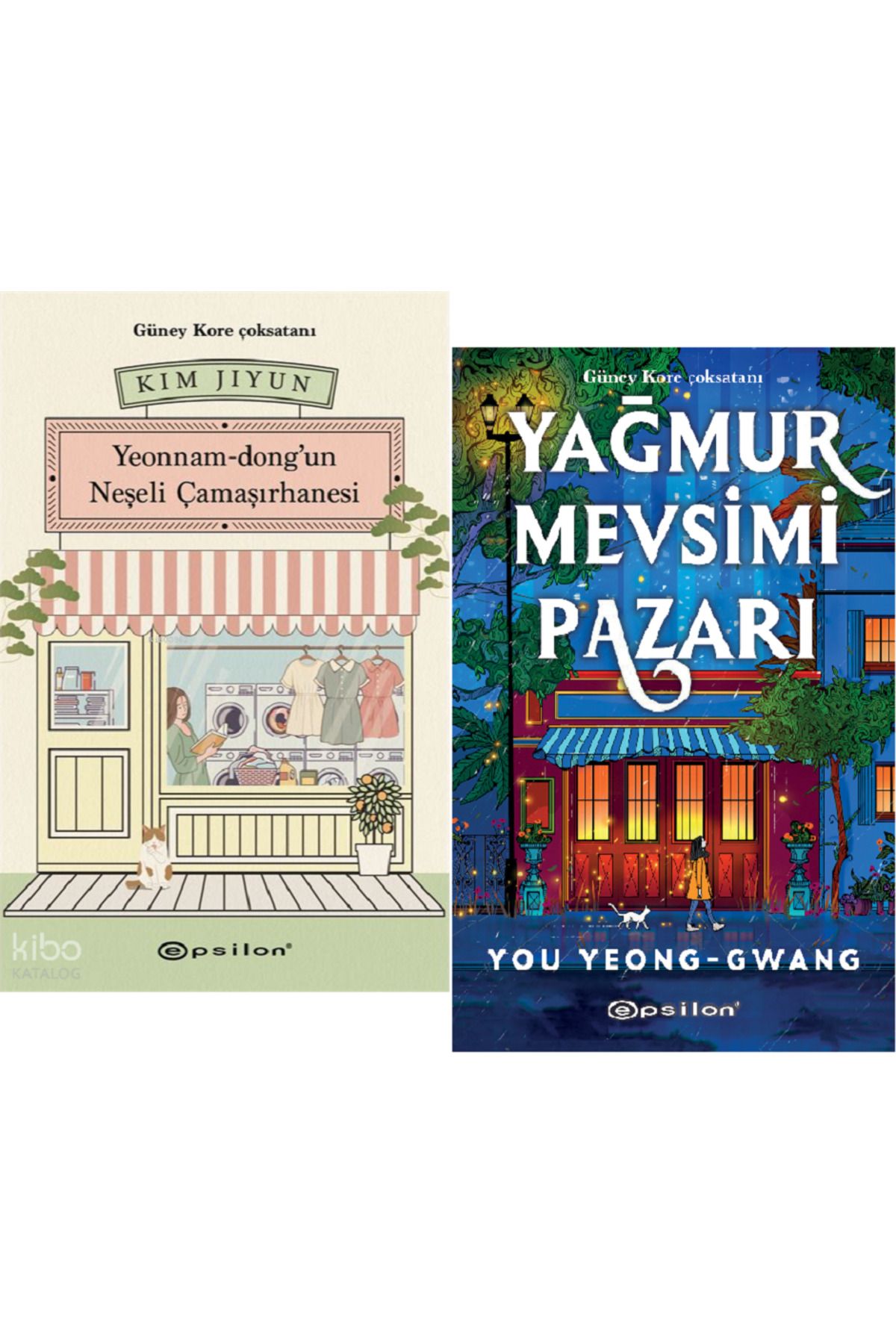 Epsilon Yayınevi Yeonnam-dong'un Neşeli Çamaşırhanesi + Yağmur Mevsimi Pazarı / 2 Kitap Set