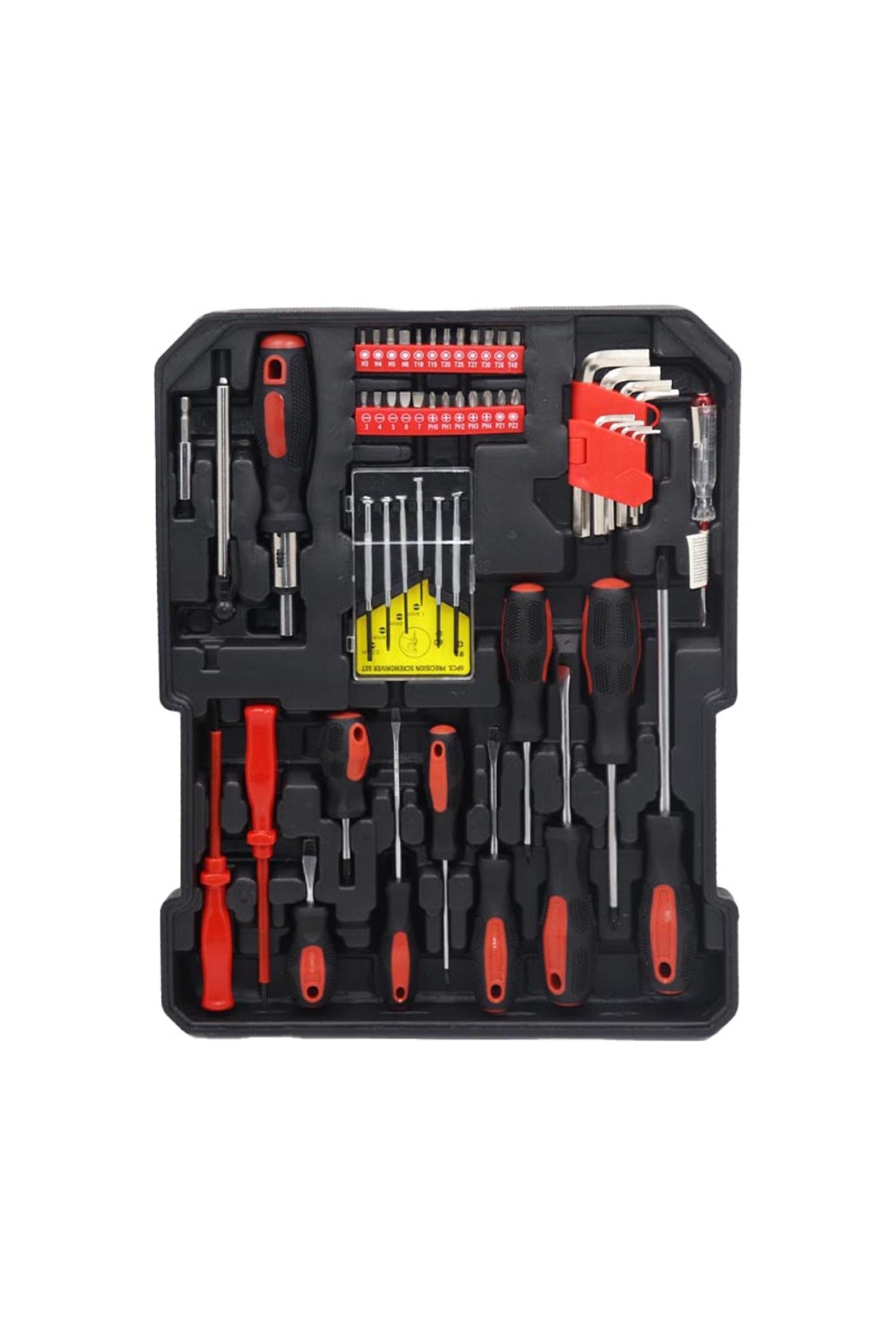 حقيبة الأدوات وصندوق الأدوات 187 قطعة حقيبة مزودة بعجلات لسهولة التنقل