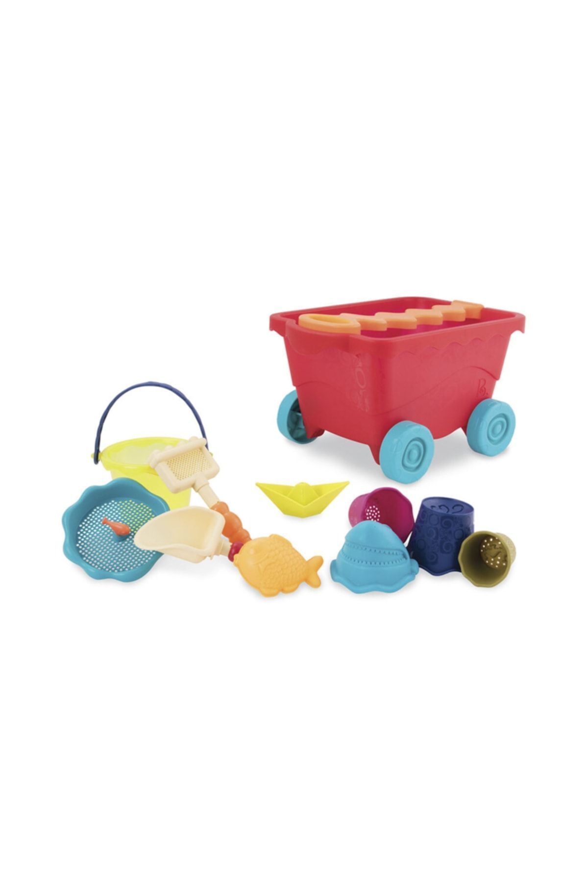 BToys Kırmızı Plaj Vagonu