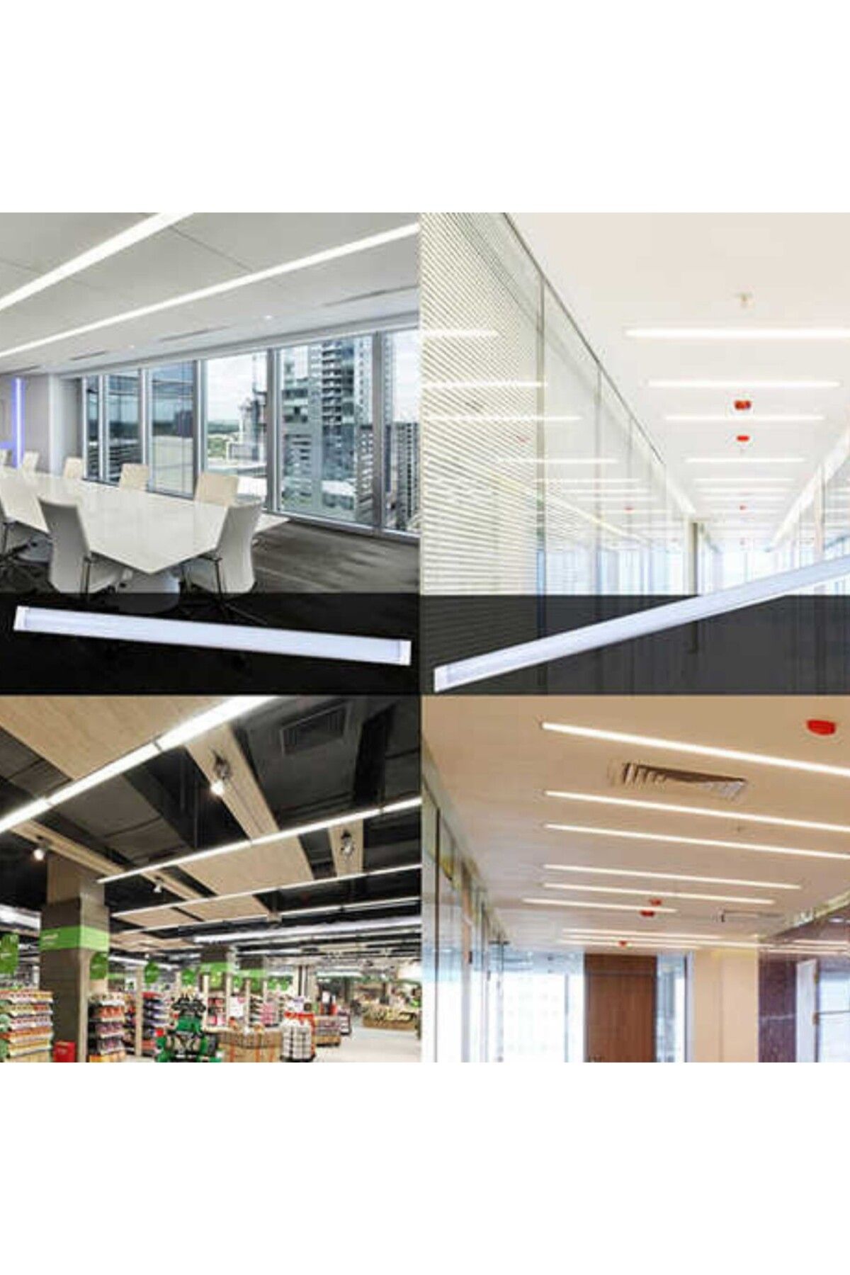 Ledarmy-120cm Led Horizontal Lighting Fixture High Luminous Efficiency for Office, Shop and Home, Stylish Design 4