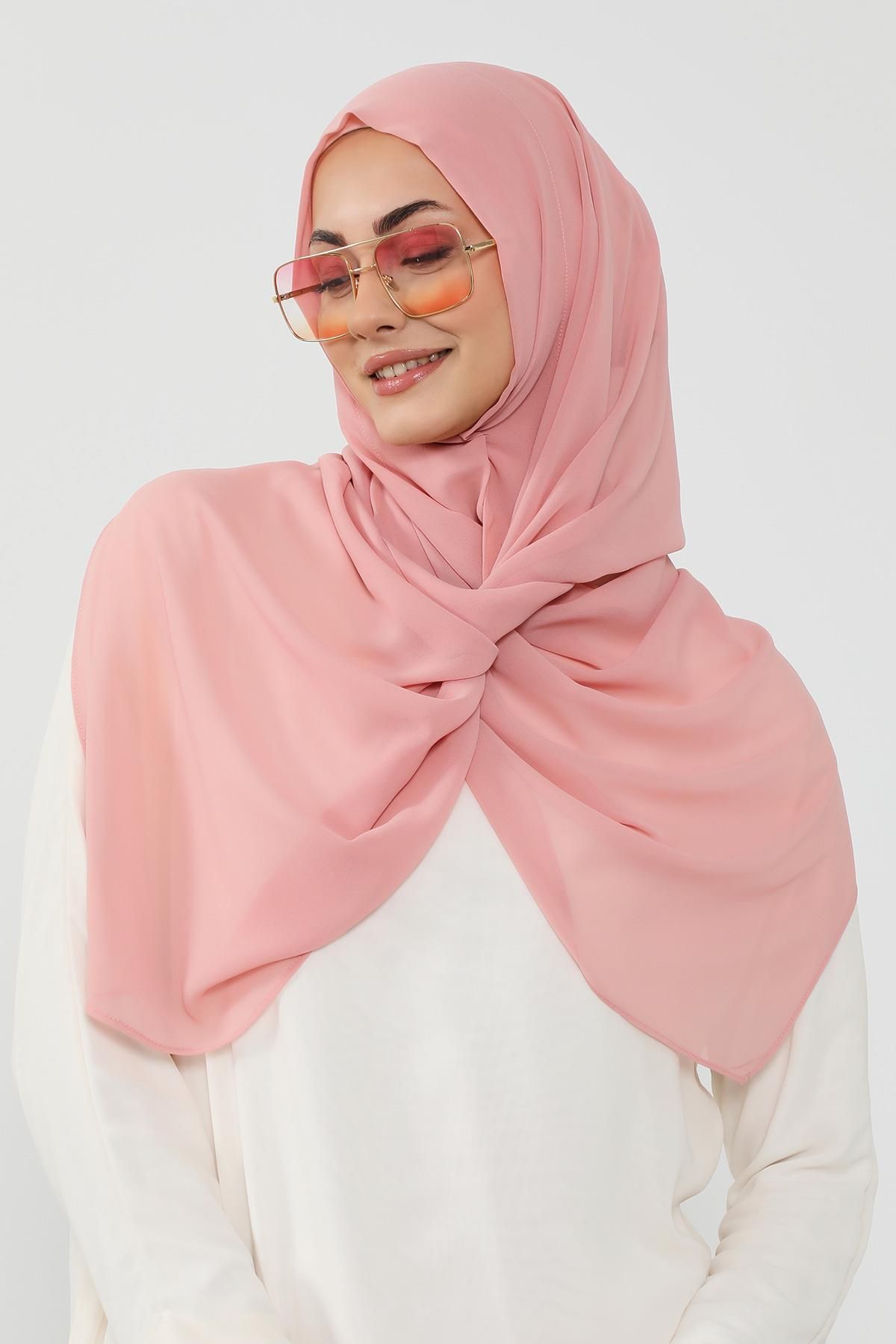 Aisha's Design Penye İç Boneli Pratik Şifon Şal,PS-48