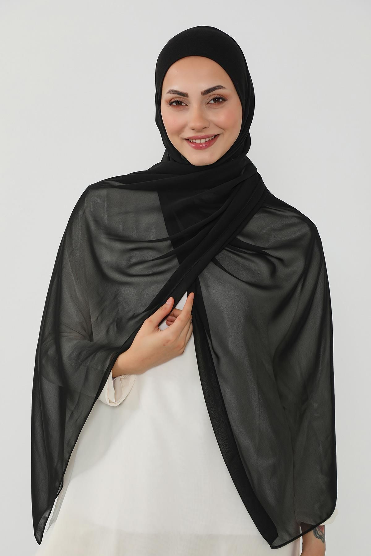 Aisha's Design Penye İç Boneli Pratik Şifon Şal,PS-53
